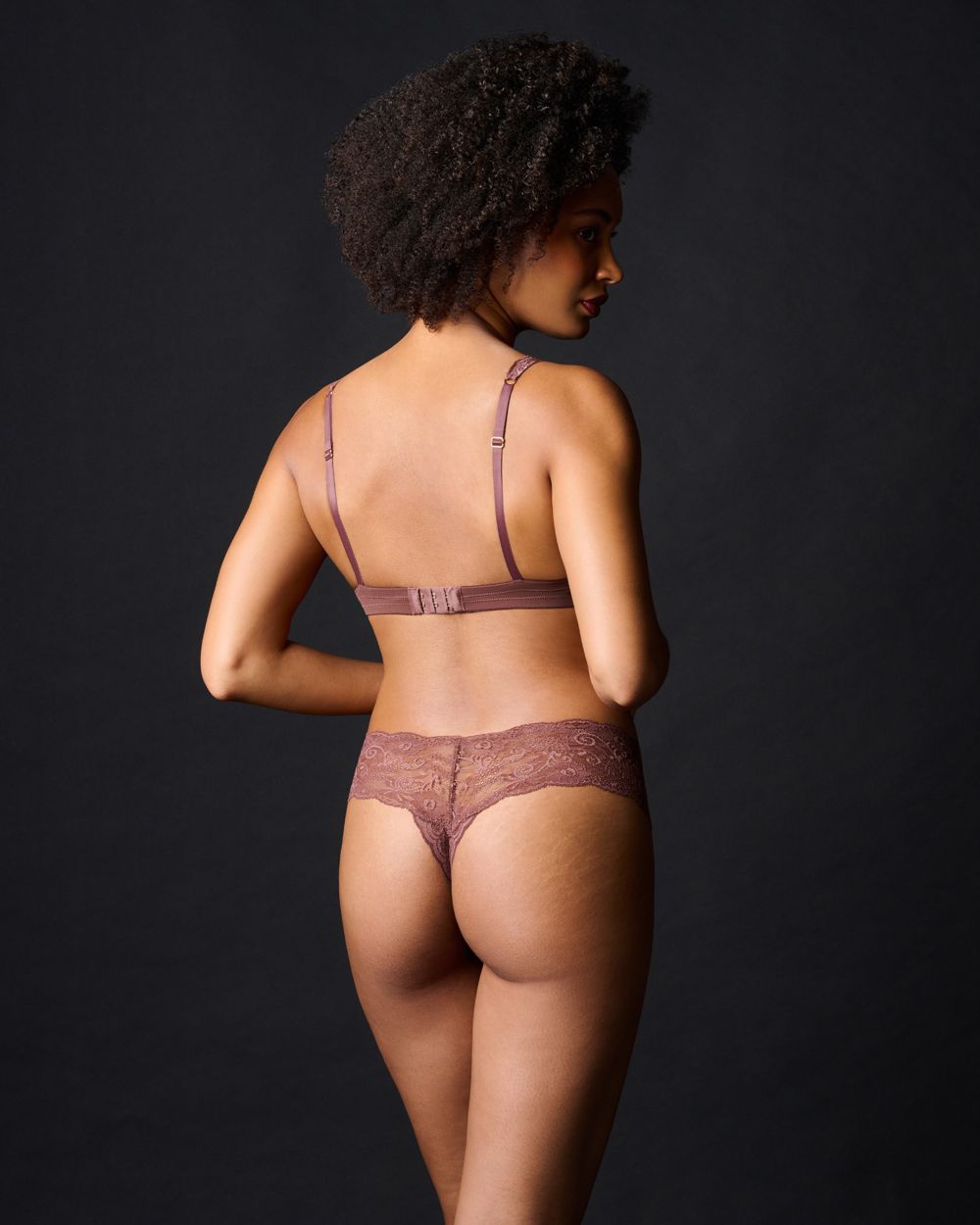 Journelle Sapna Plunge Bralette in brown