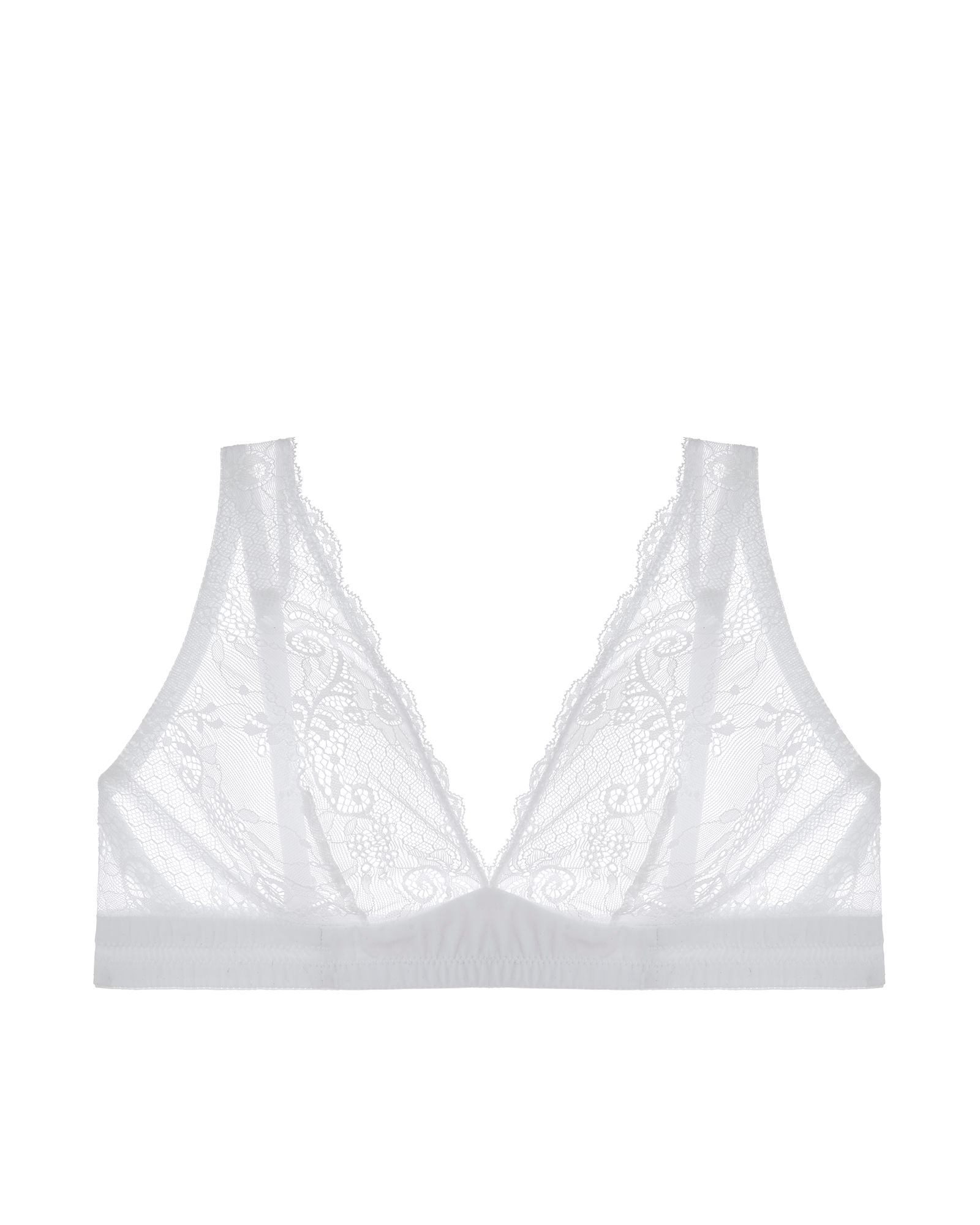 Journelle Sapna Plunge Bralette in white