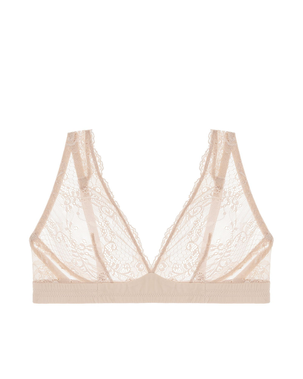 Journelle Sapna Plunge Bralette in beige