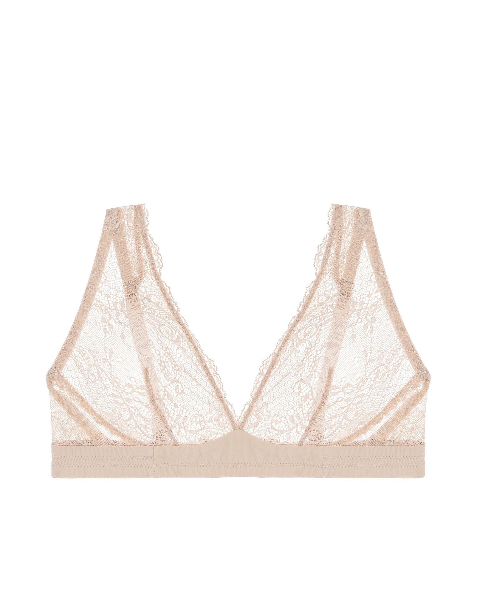 Journelle Sapna Plunge Bralette in beige