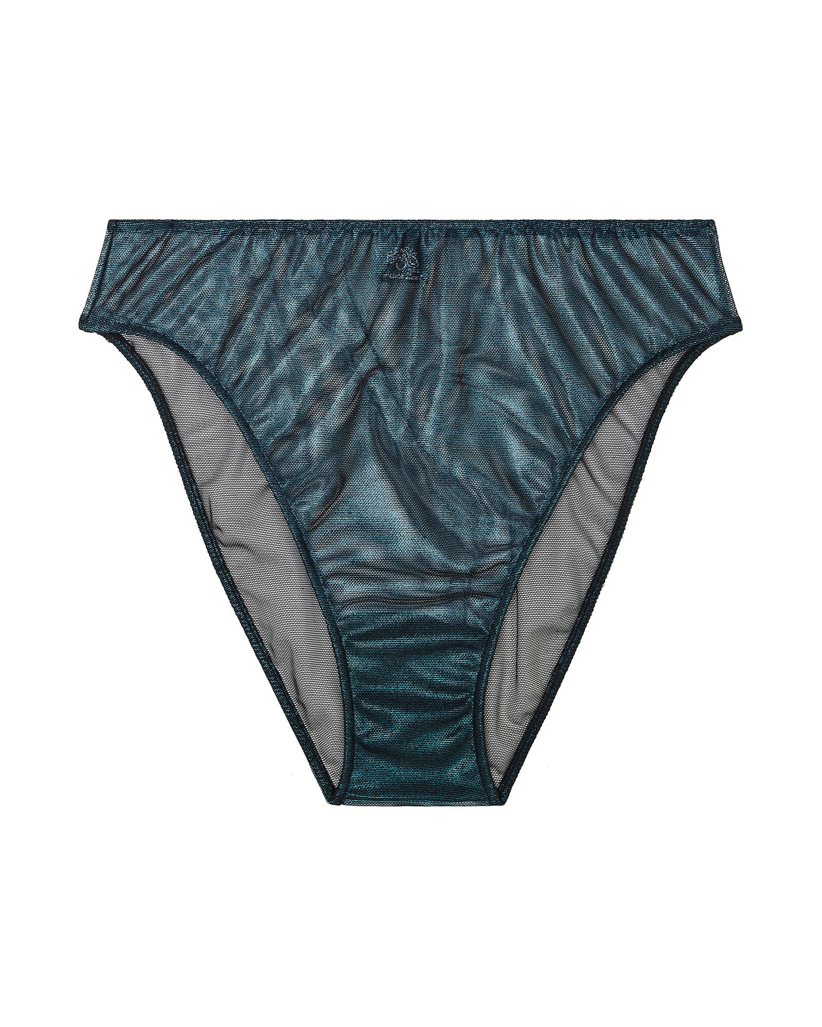 Only Hearts Mermaid Mesh High Waist Brief in blue