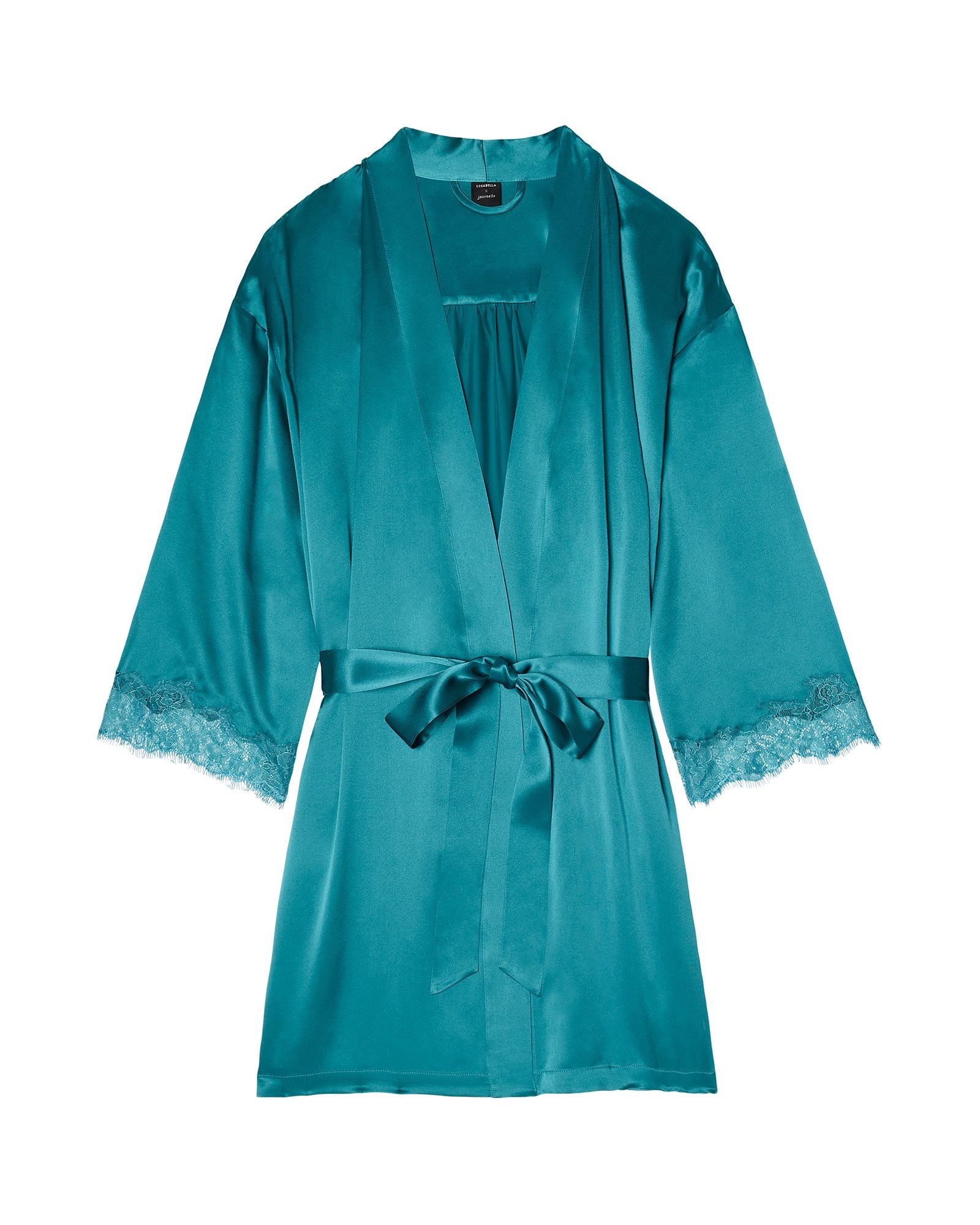 Cosabella Cosabella x Journelle Charlotte Short Robe in green