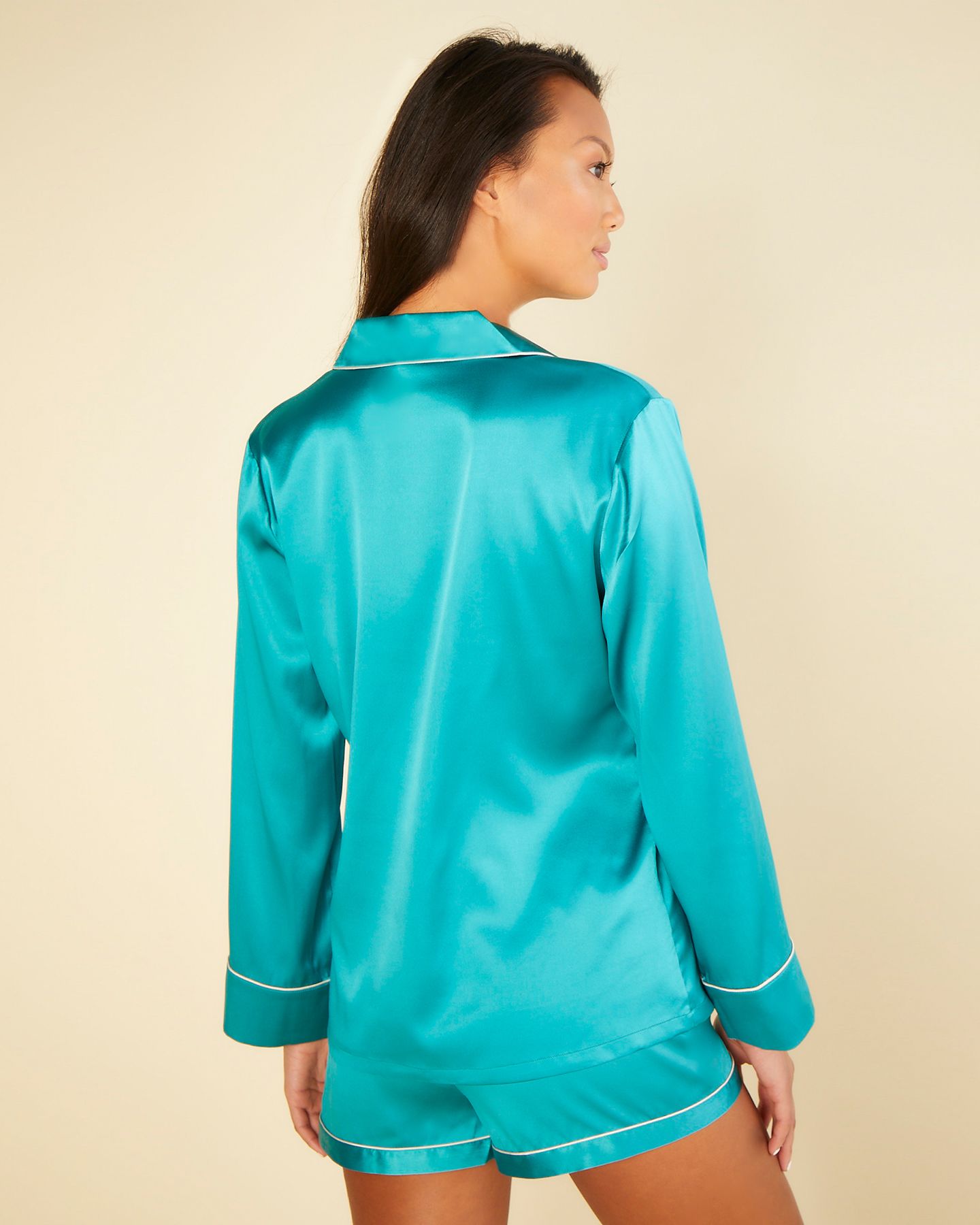 Cosabella Cosabella x Journelle Sophia Pajama Set in green