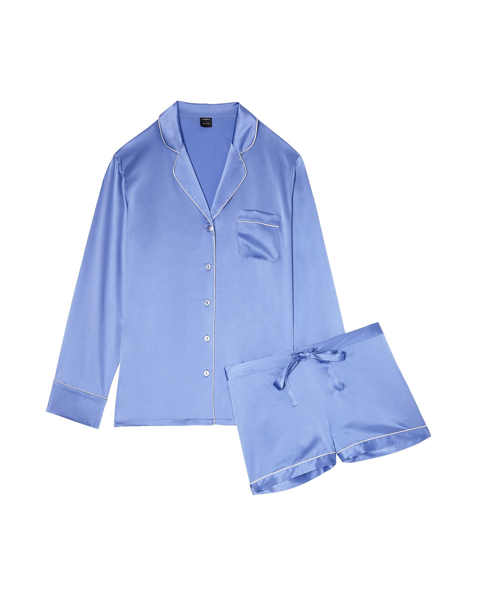 Cosabella Cosabella x Journelle Sophia Pajama Set in blue