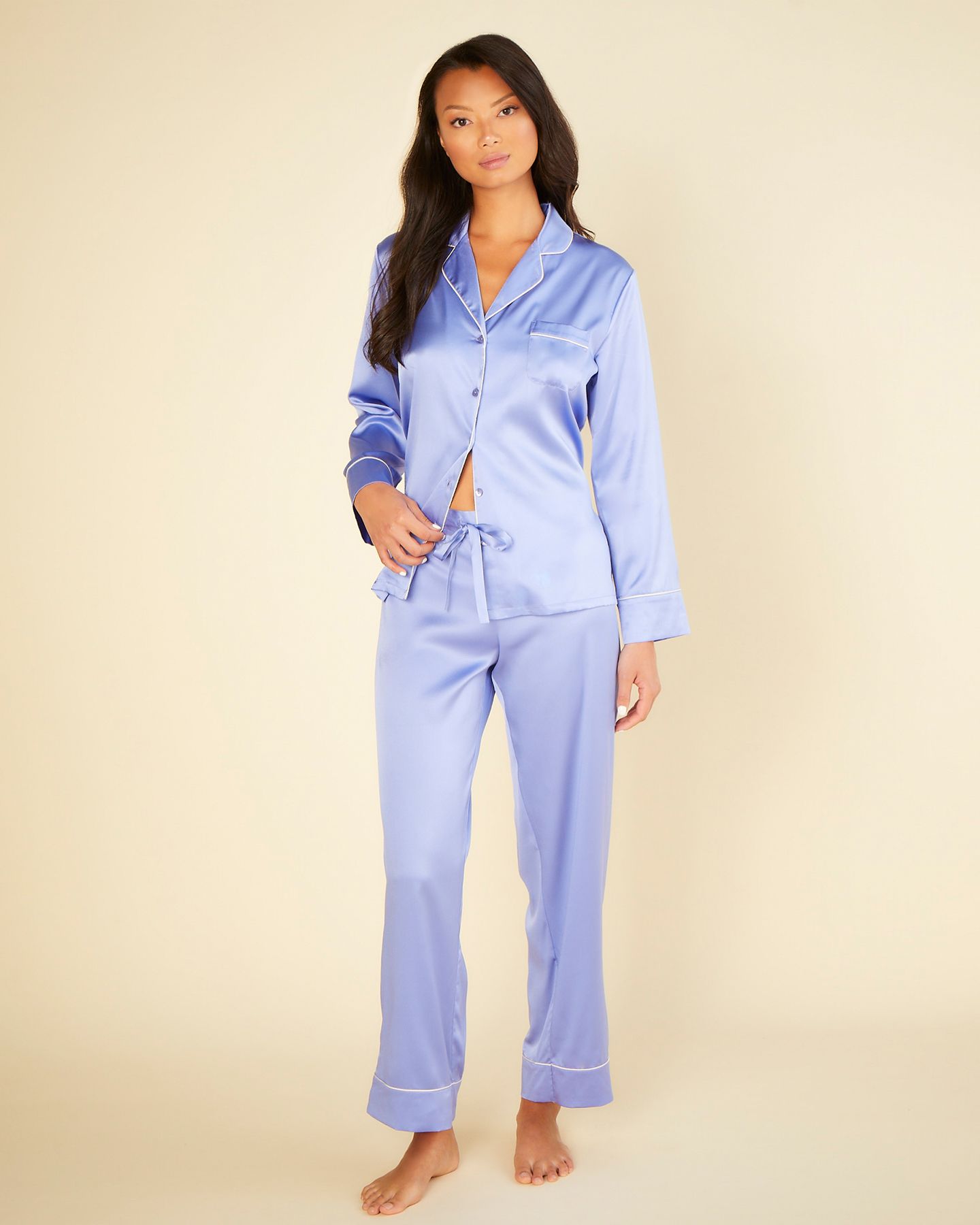 Cosabella Cosabella x Journelle Marlene Pajama Set in blue