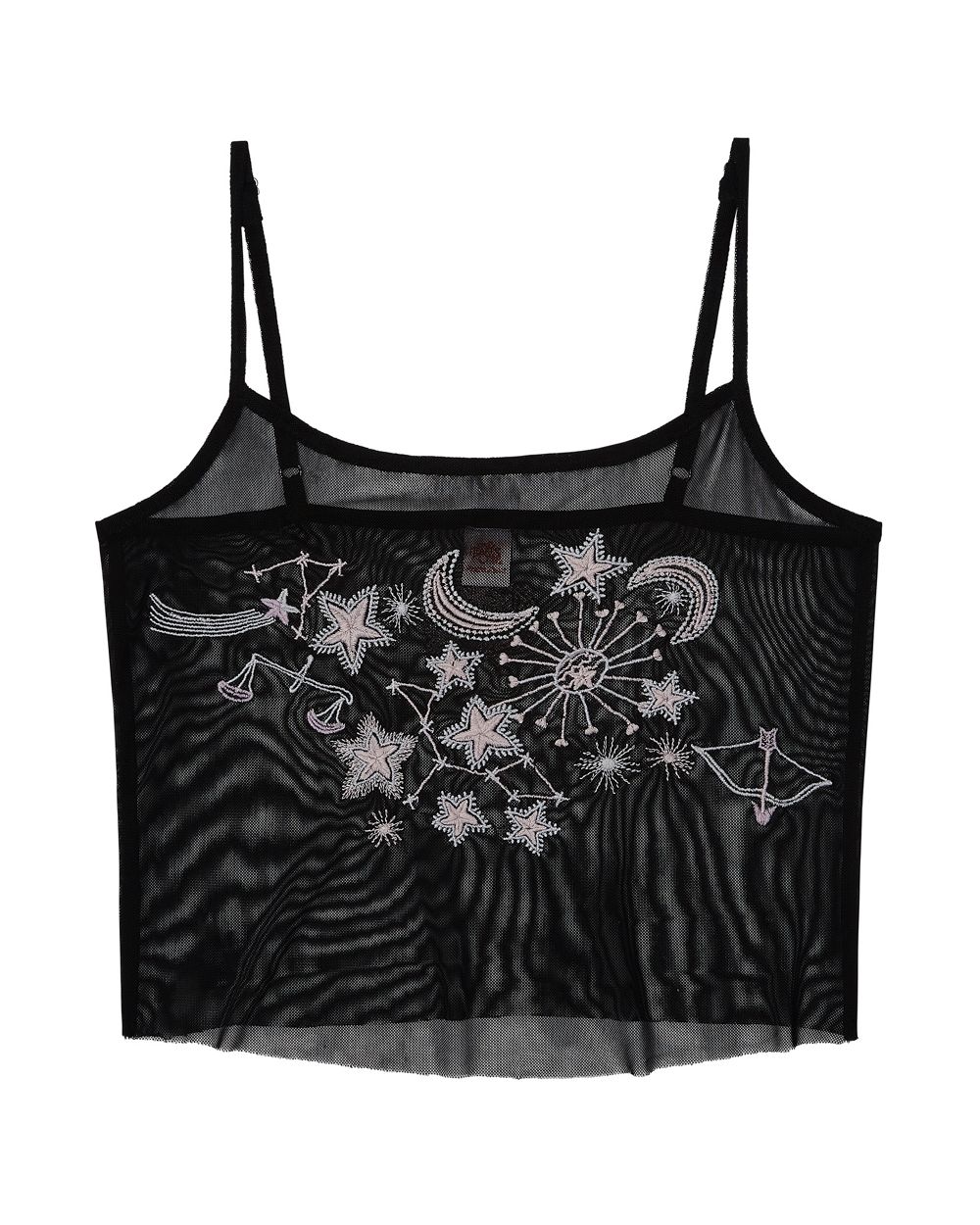 Only Hearts Seeing Stars Sheer Net Cami in black