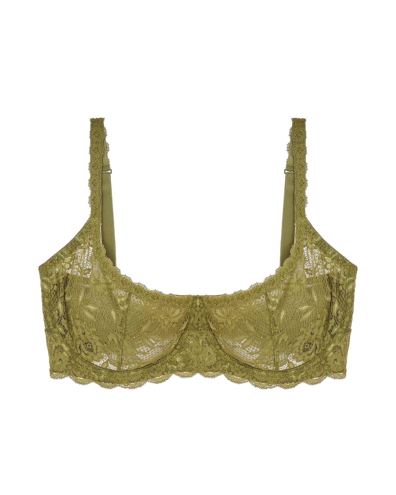 Cosabella Never Say Never Balconette Bra in green