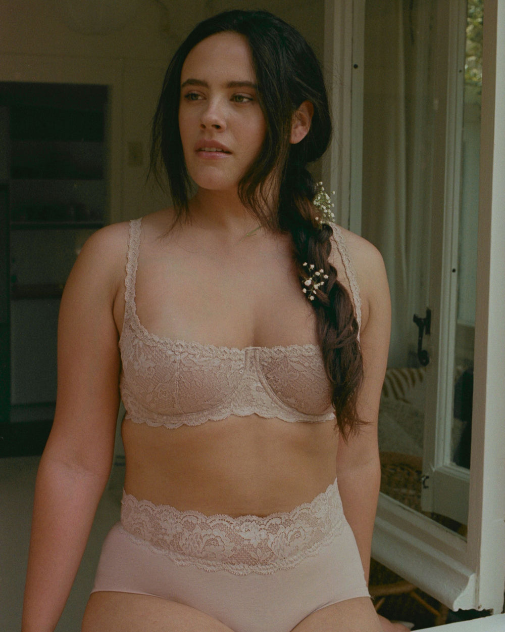 Cosabella Never Say Never Balconette Bra in beige