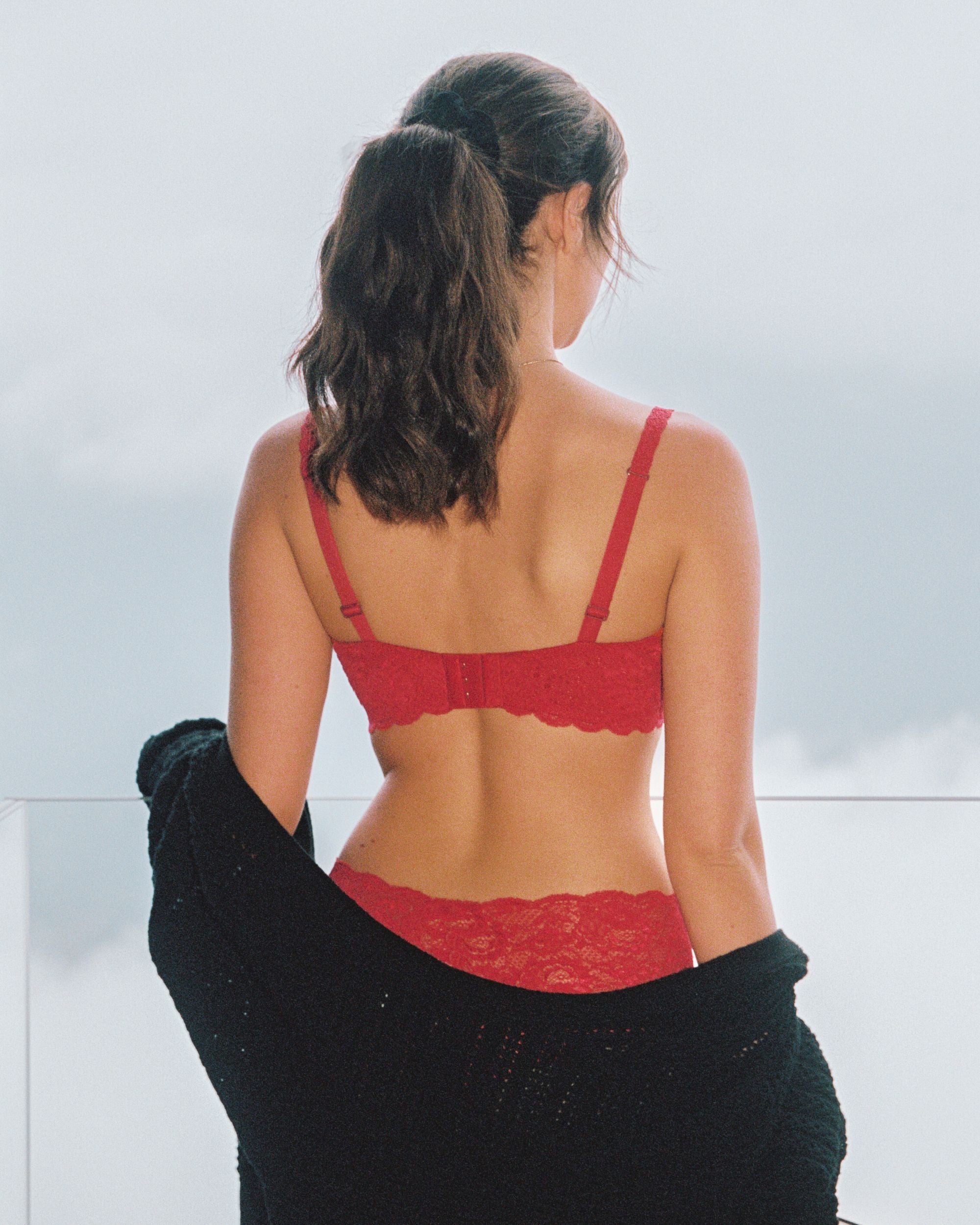 Cosabella Never Say Never Balconette Bra in red