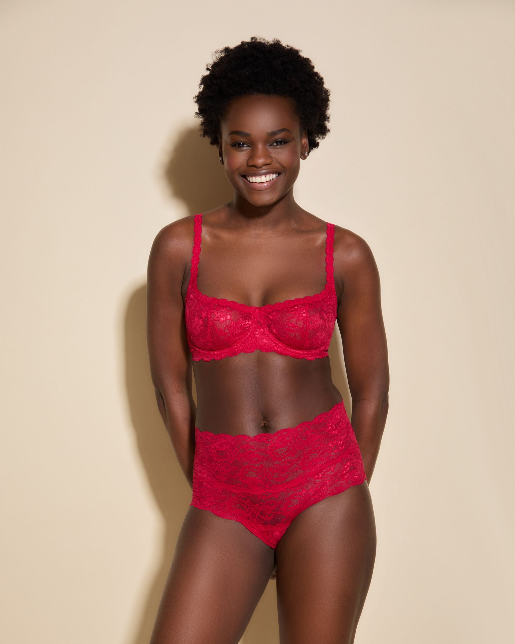 Cosabella Never Say Never Balconette Bra in red