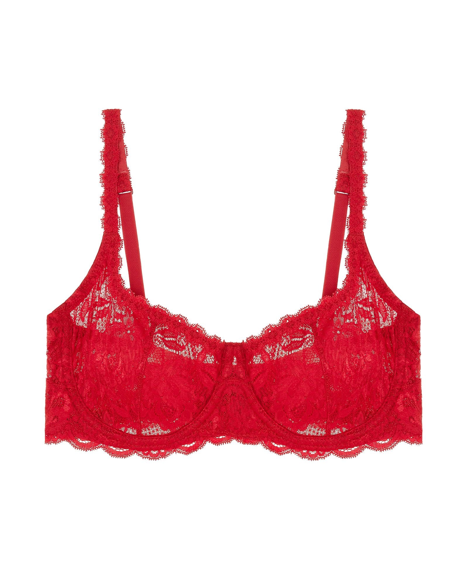 Cosabella Never Say Never Balconette Bra in red