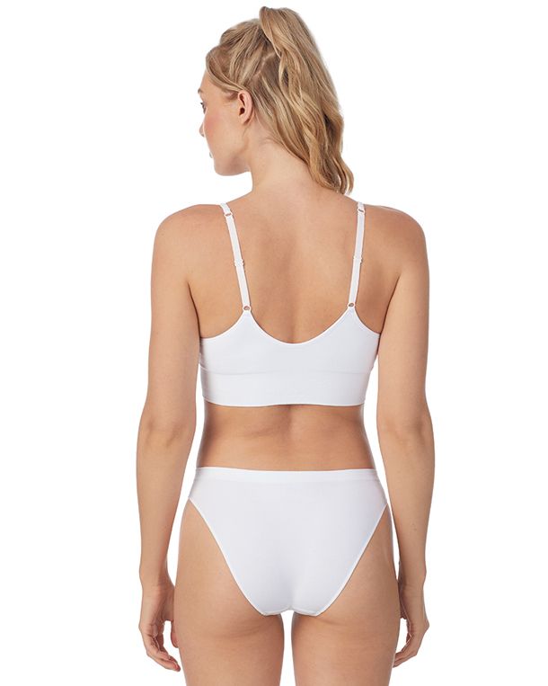 OnGossamer Cabana Cotton Seamless Bikini in white