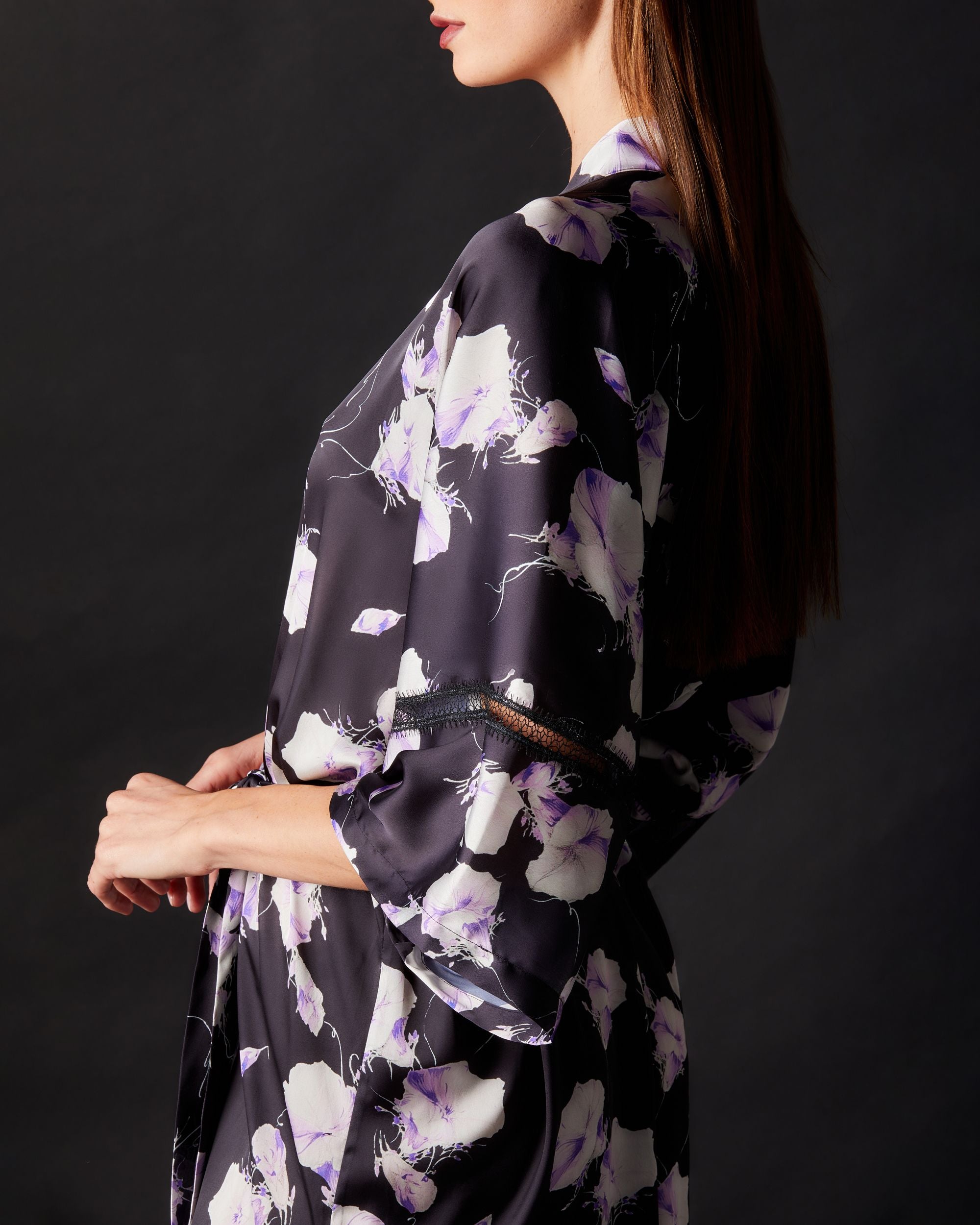 Samantha Chang Wellness Bella Kimono in purple