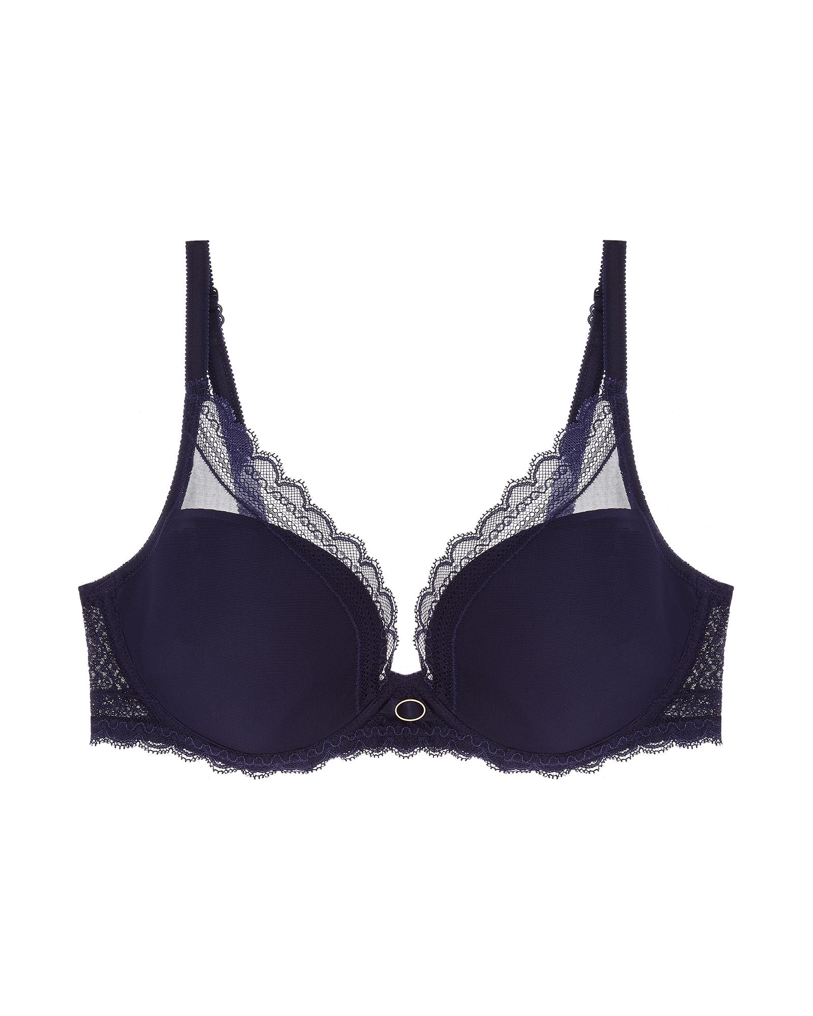 Chantelle Parisian Allure Plunge T-Shirt Bra in blue