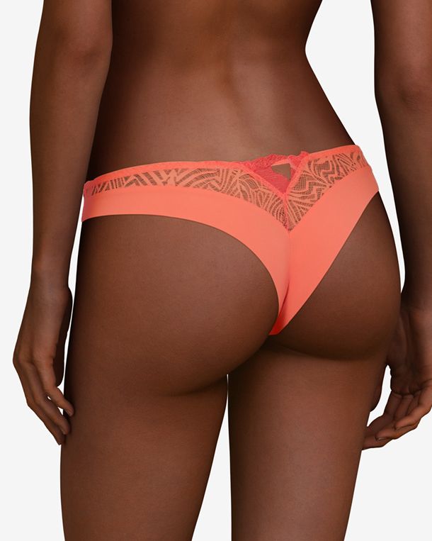 Chantelle Montaigne Tanga in orange
