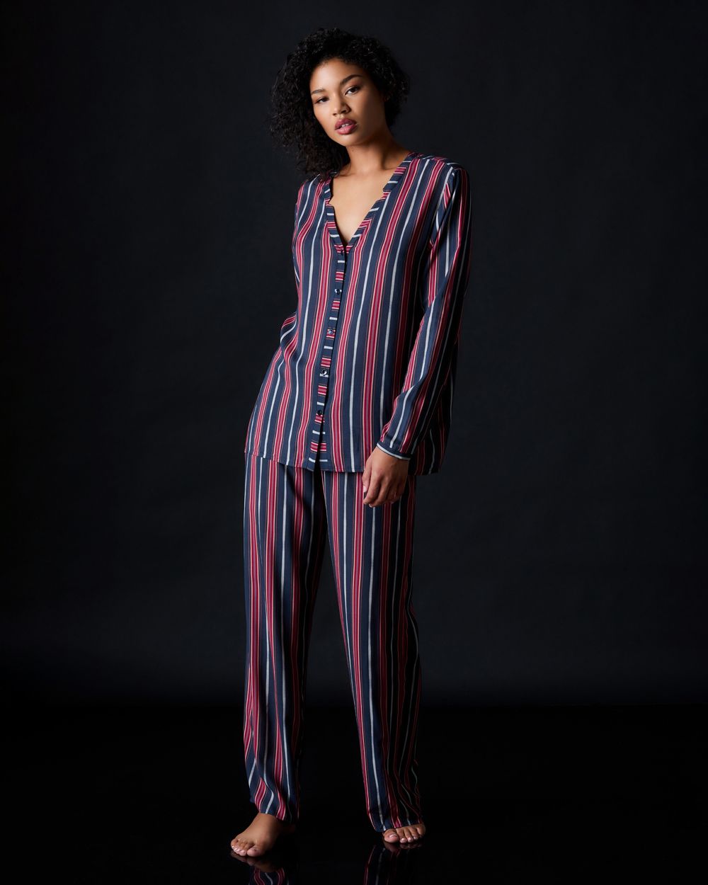 Hanro Woven Pajama Pant in blue