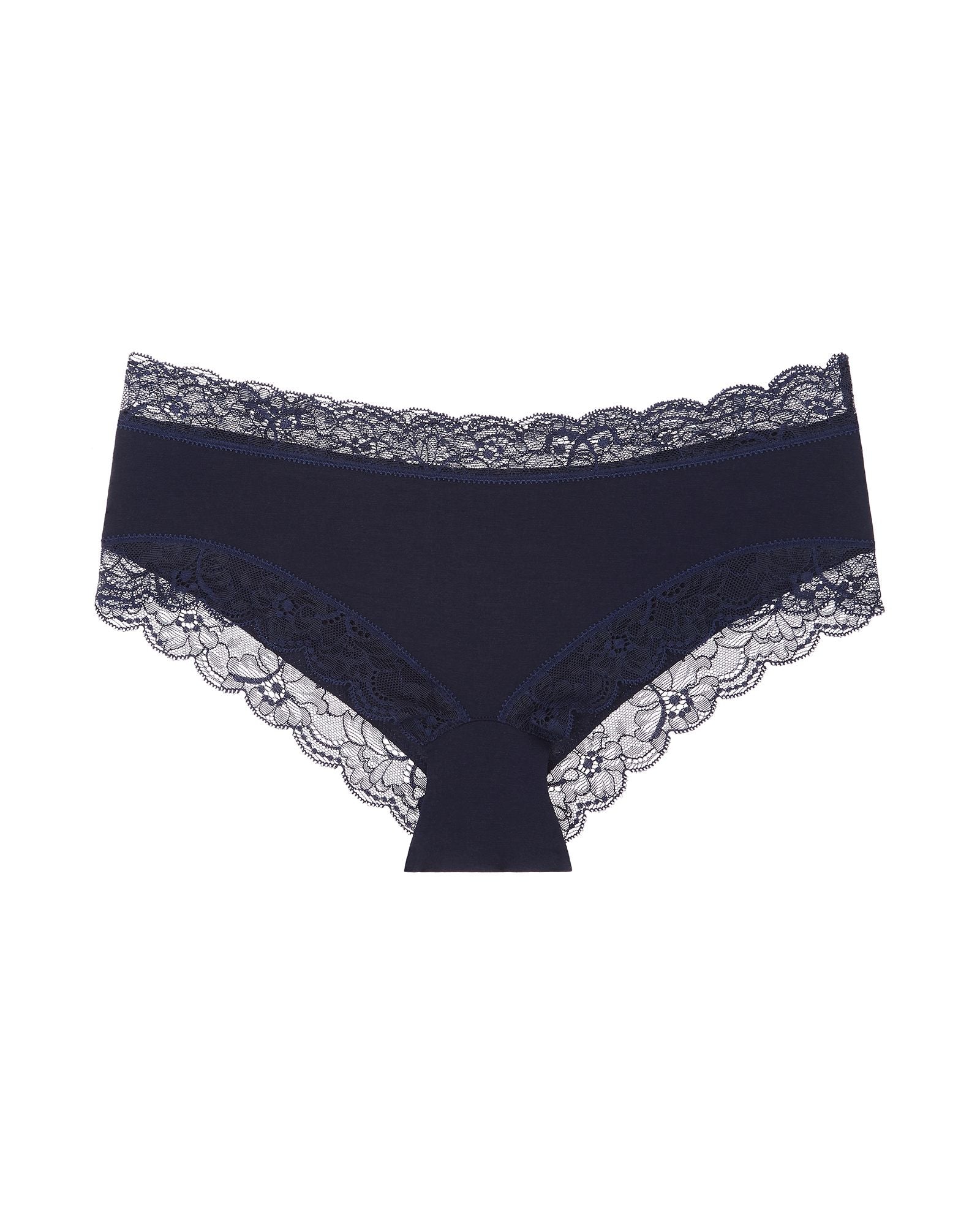 Hanro Cotton Lace Hipster in blue