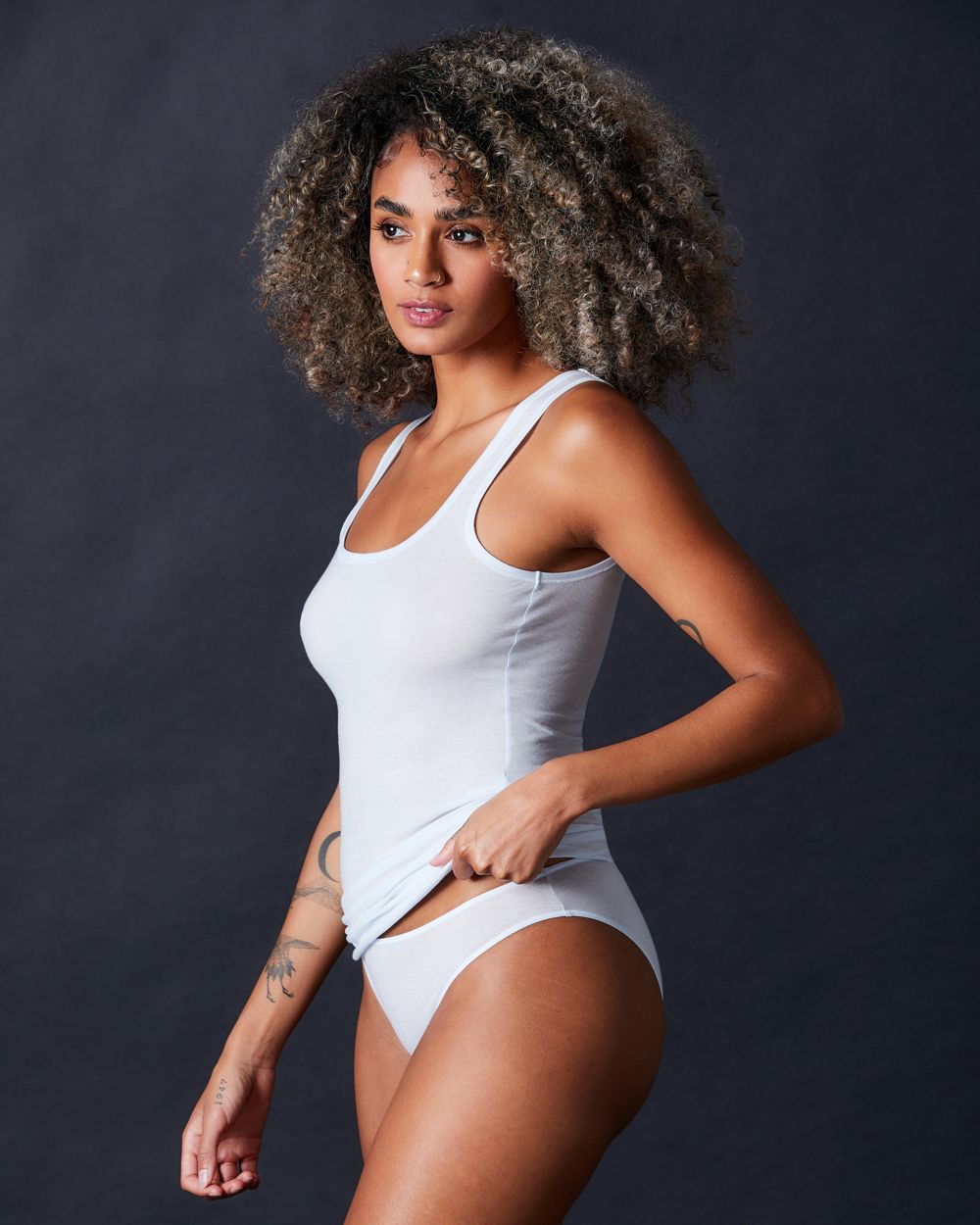 Hanro Ultralight Tank Top in blue