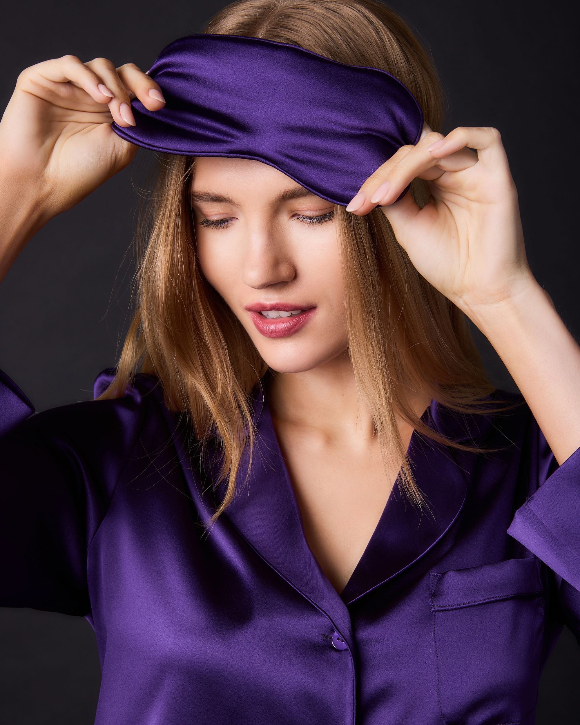 Journelle Sophia Sleep Mask in purple