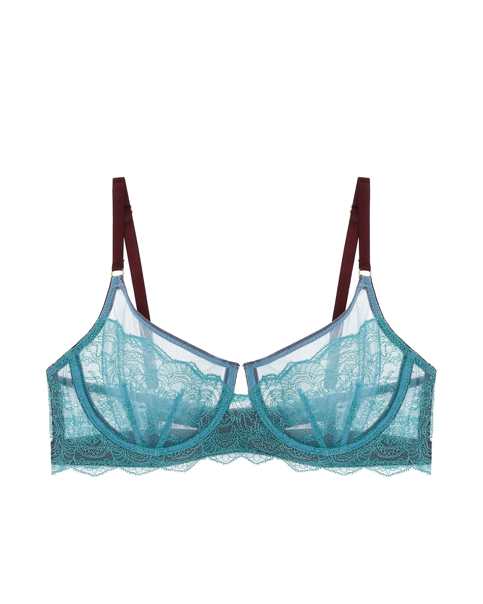 Dora Larsen Ebba Non Pad Seamless Underwire Bra in blue