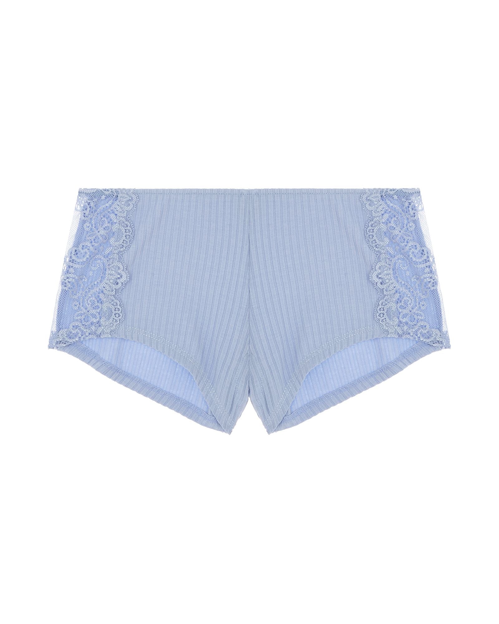 Only Hearts Eco Rib with Lace Hipster in blue