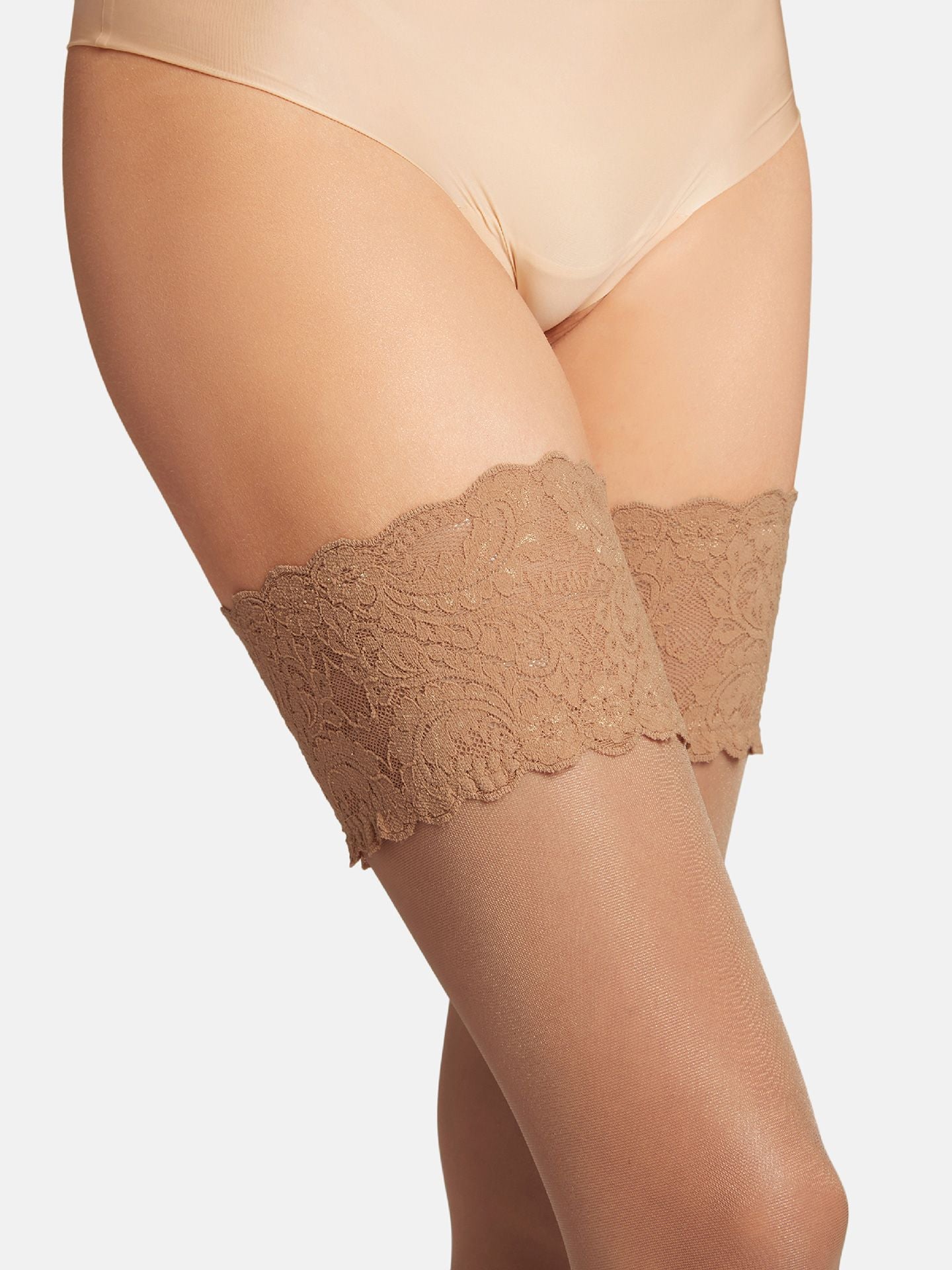 Wolford Satin Touch 20 Stay-Up in brown