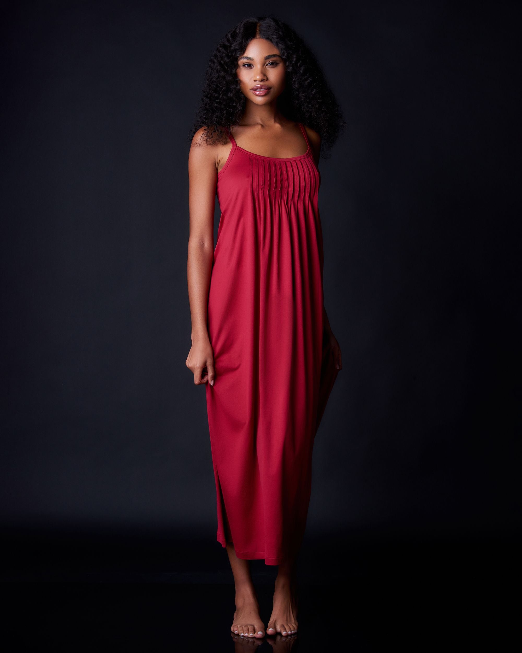 Hanro Juliet Chemise in red