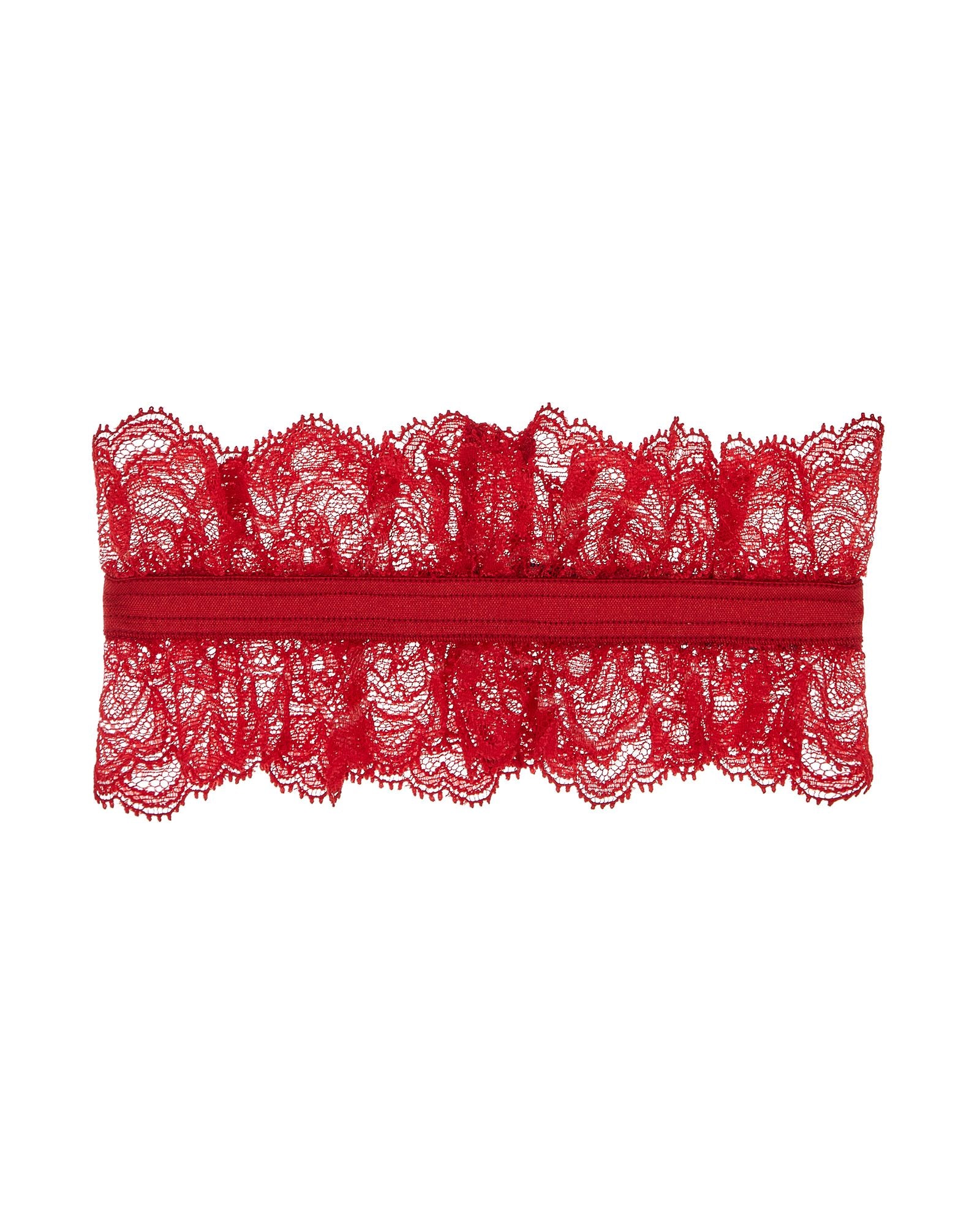 Journelle Anais Lace Garter in red