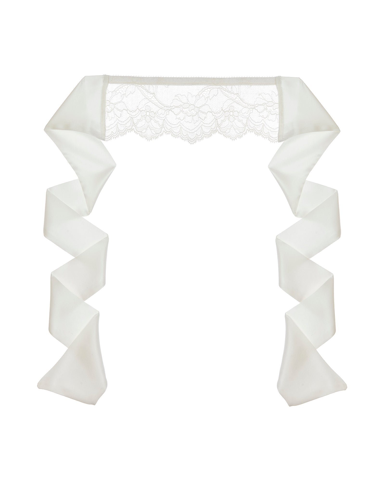 Journelle Anais Lace Eye Mask in white