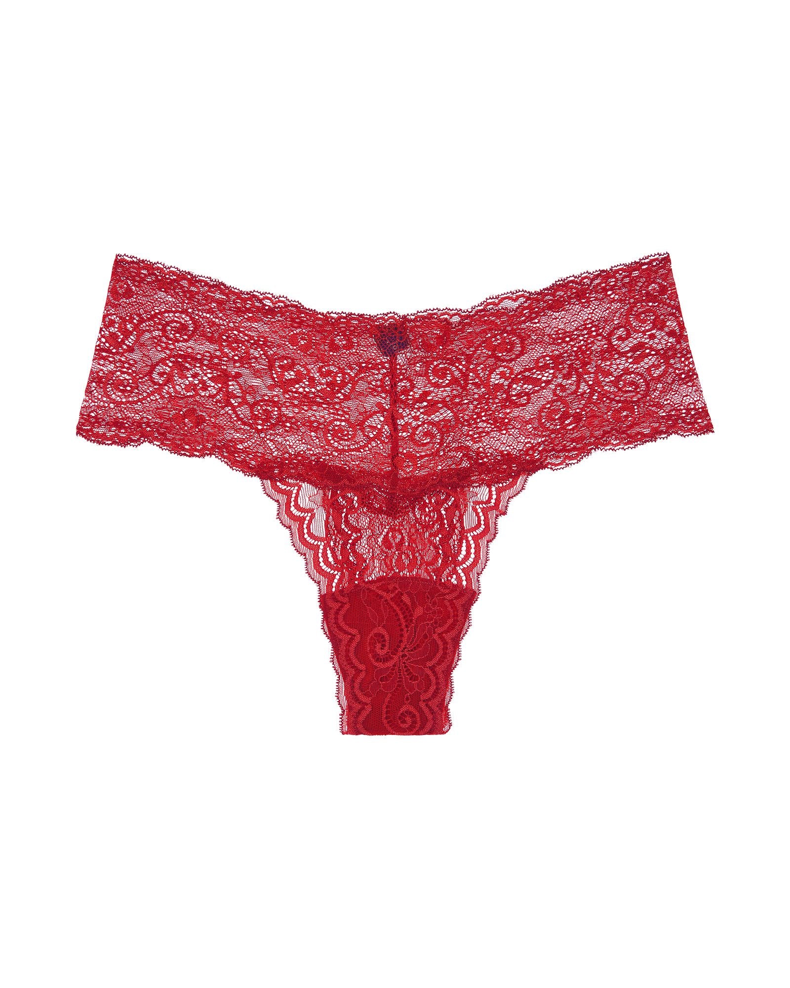Journelle Sapna Mid-Rise Thong in red