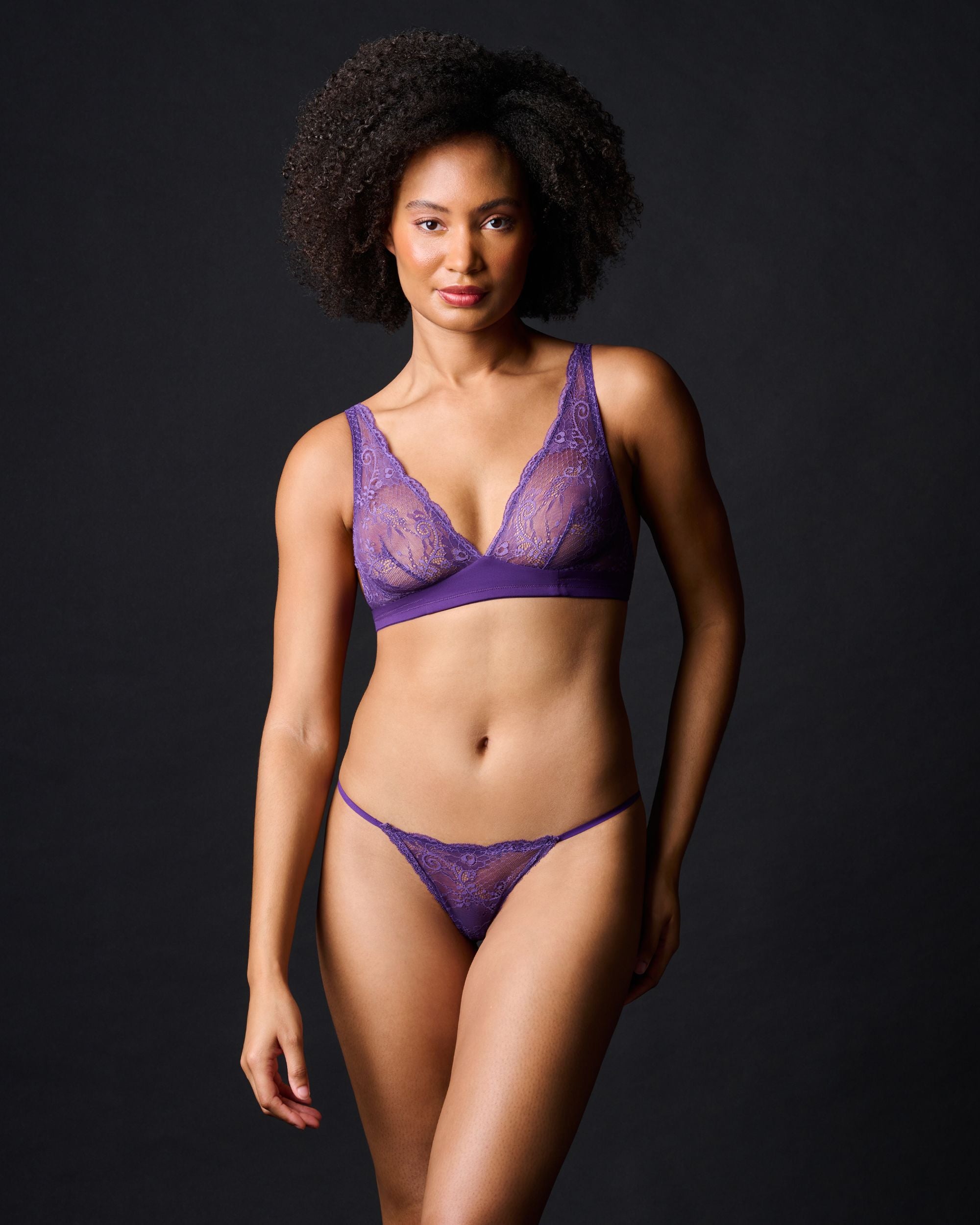 Journelle Sapna G-String in purple