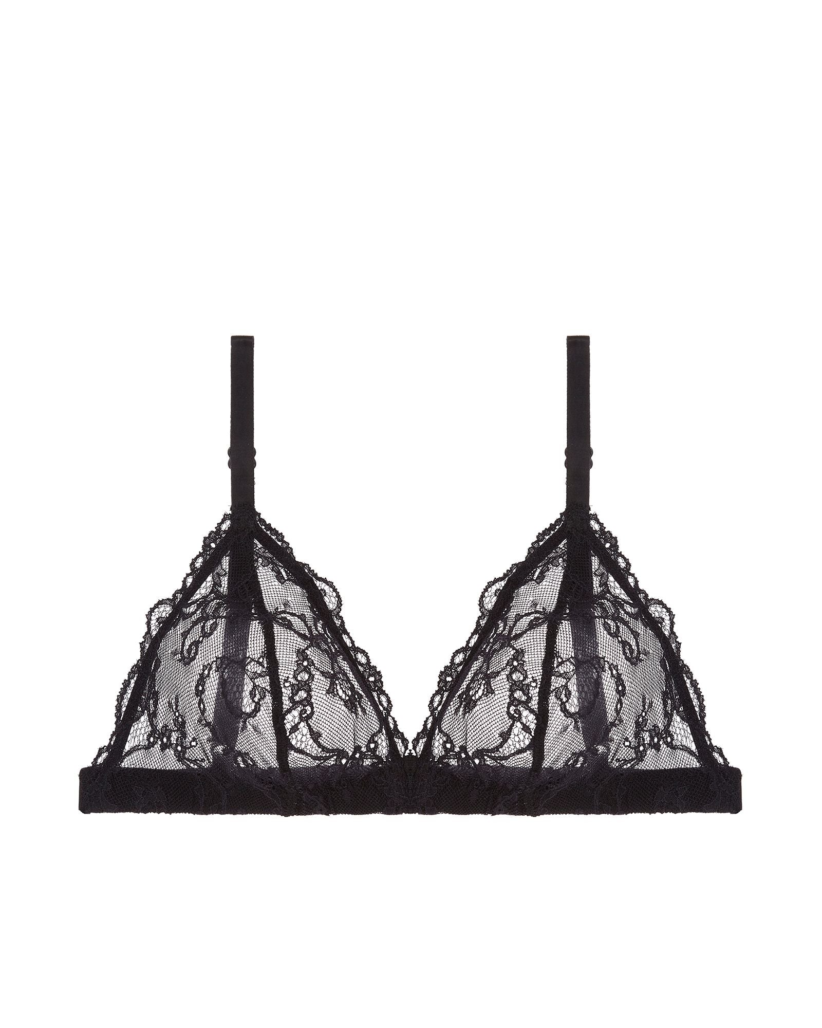 Journelle Mae Triangle Bralette in black