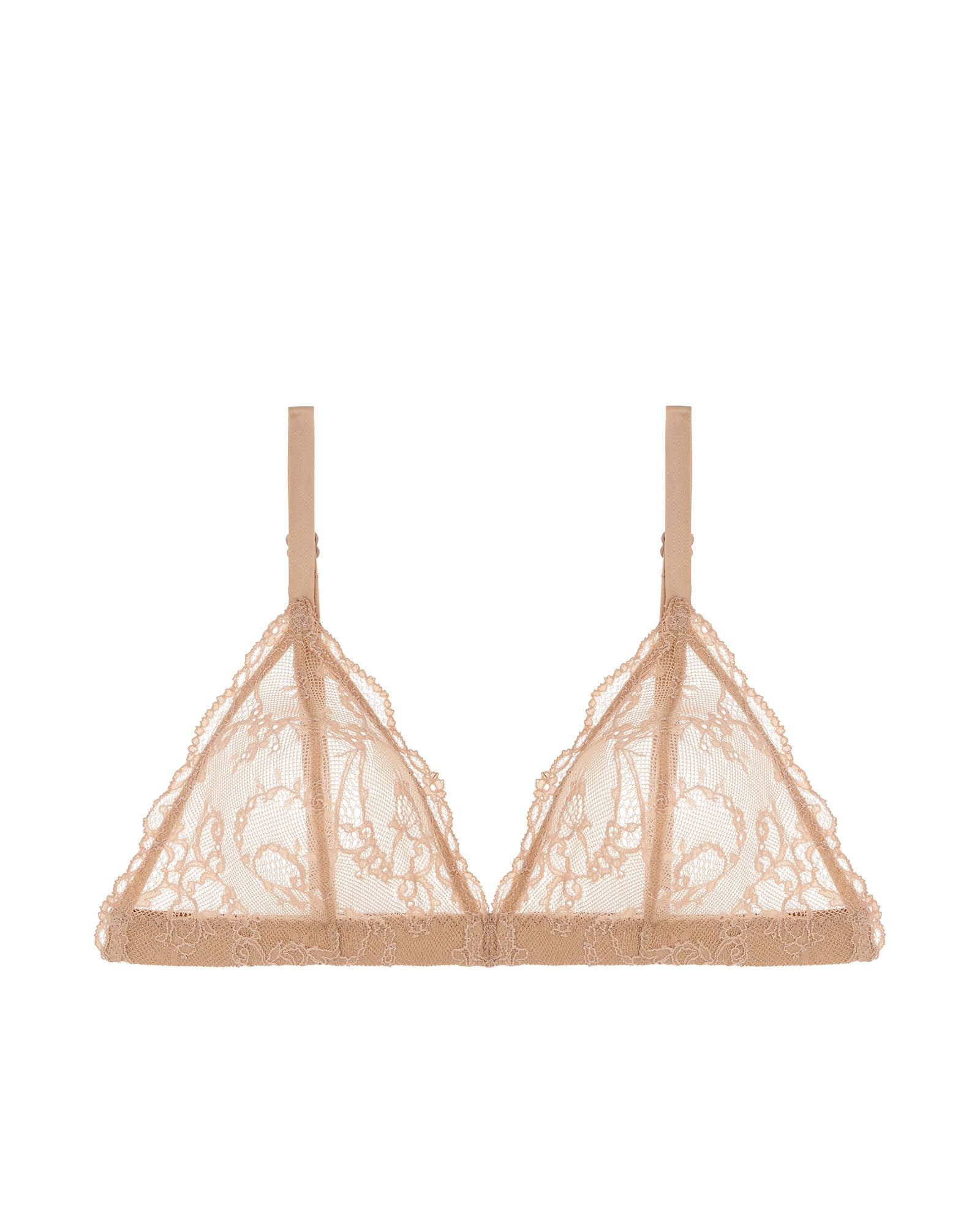 Journelle Mae Triangle Bralette in beige