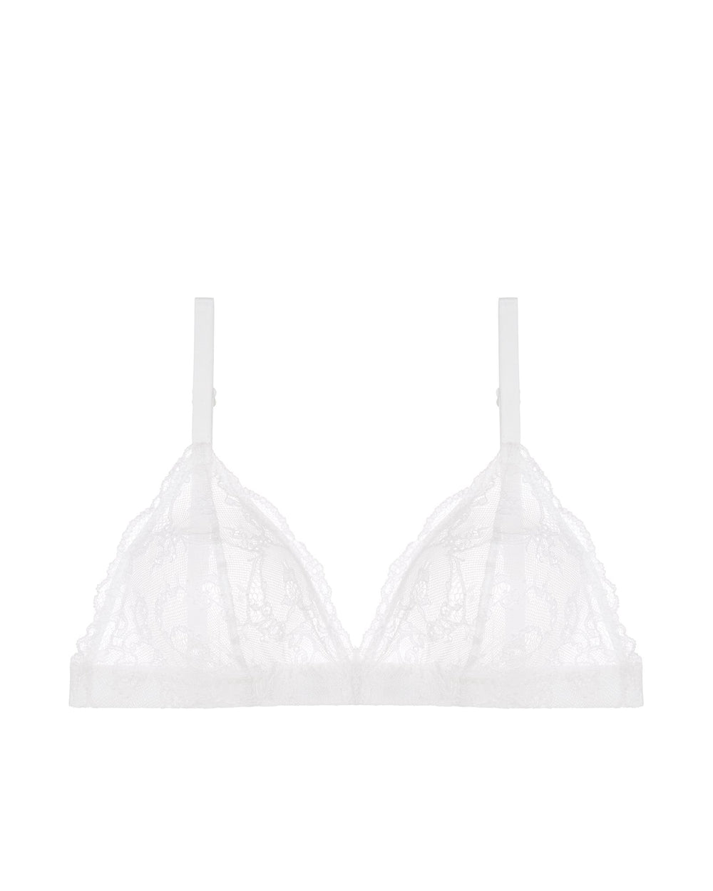 Journelle Mae Triangle Bralette in white