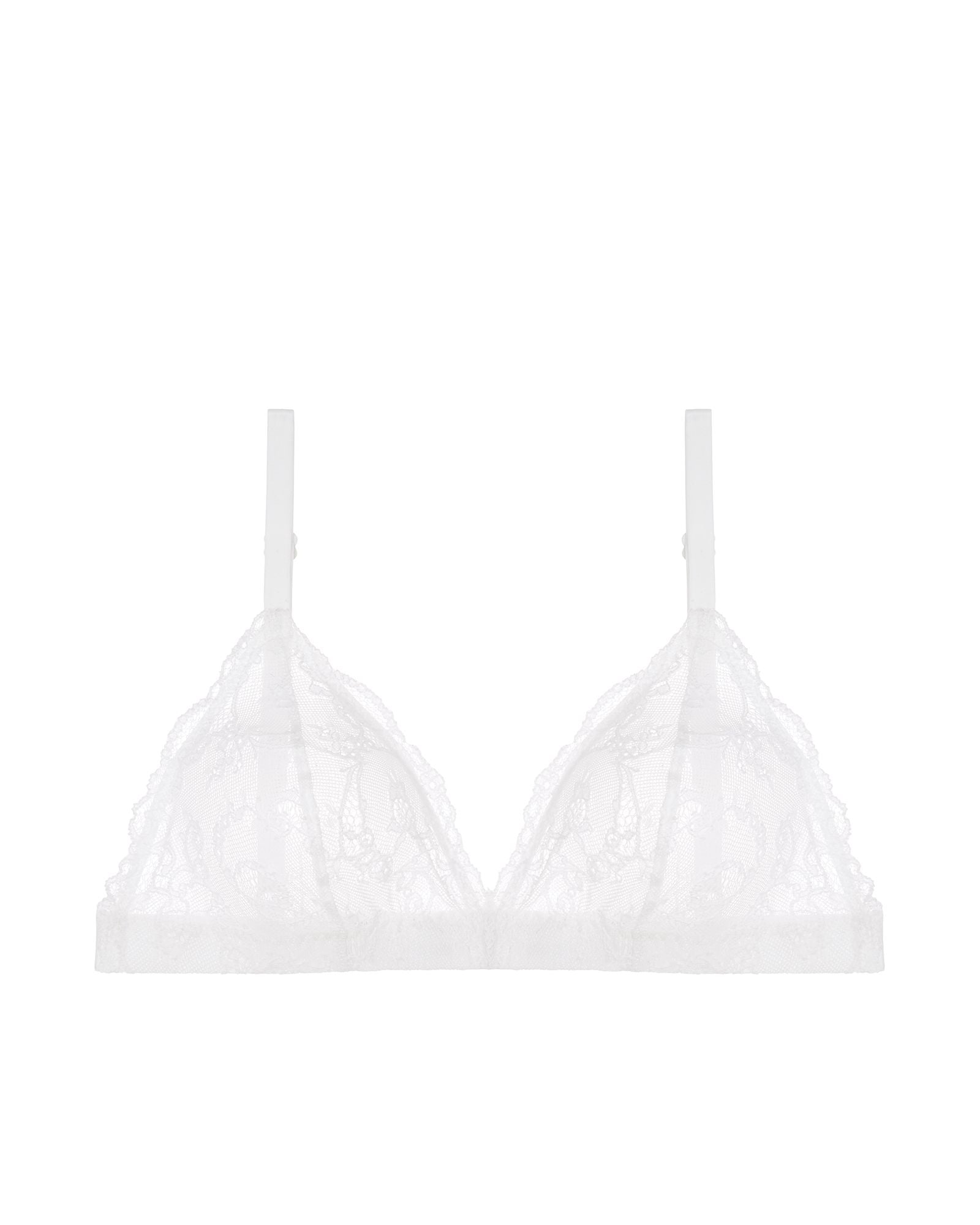 Journelle Mae Triangle Bralette in white