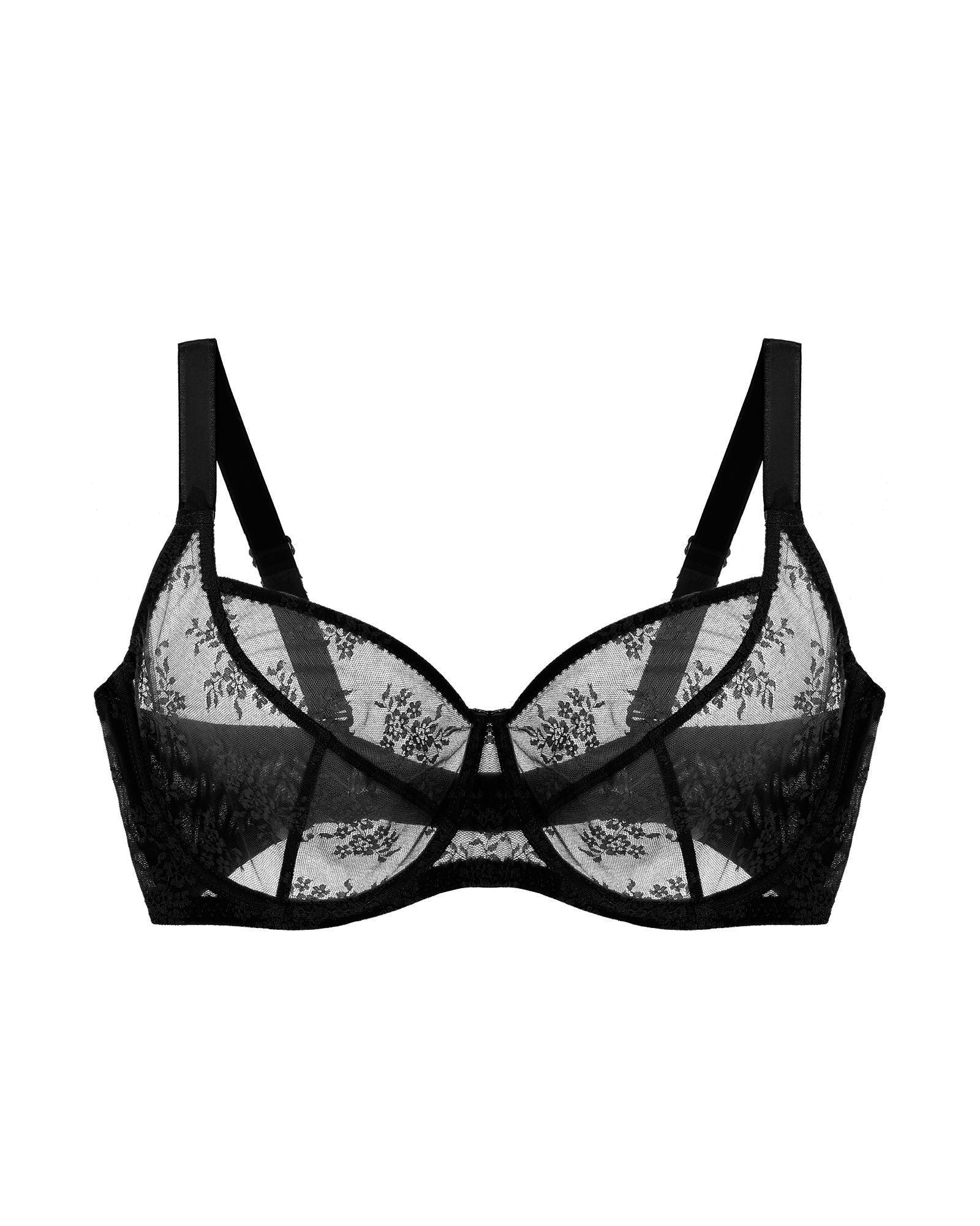 Journelle Romy 3 Part Full Cup Bra in black