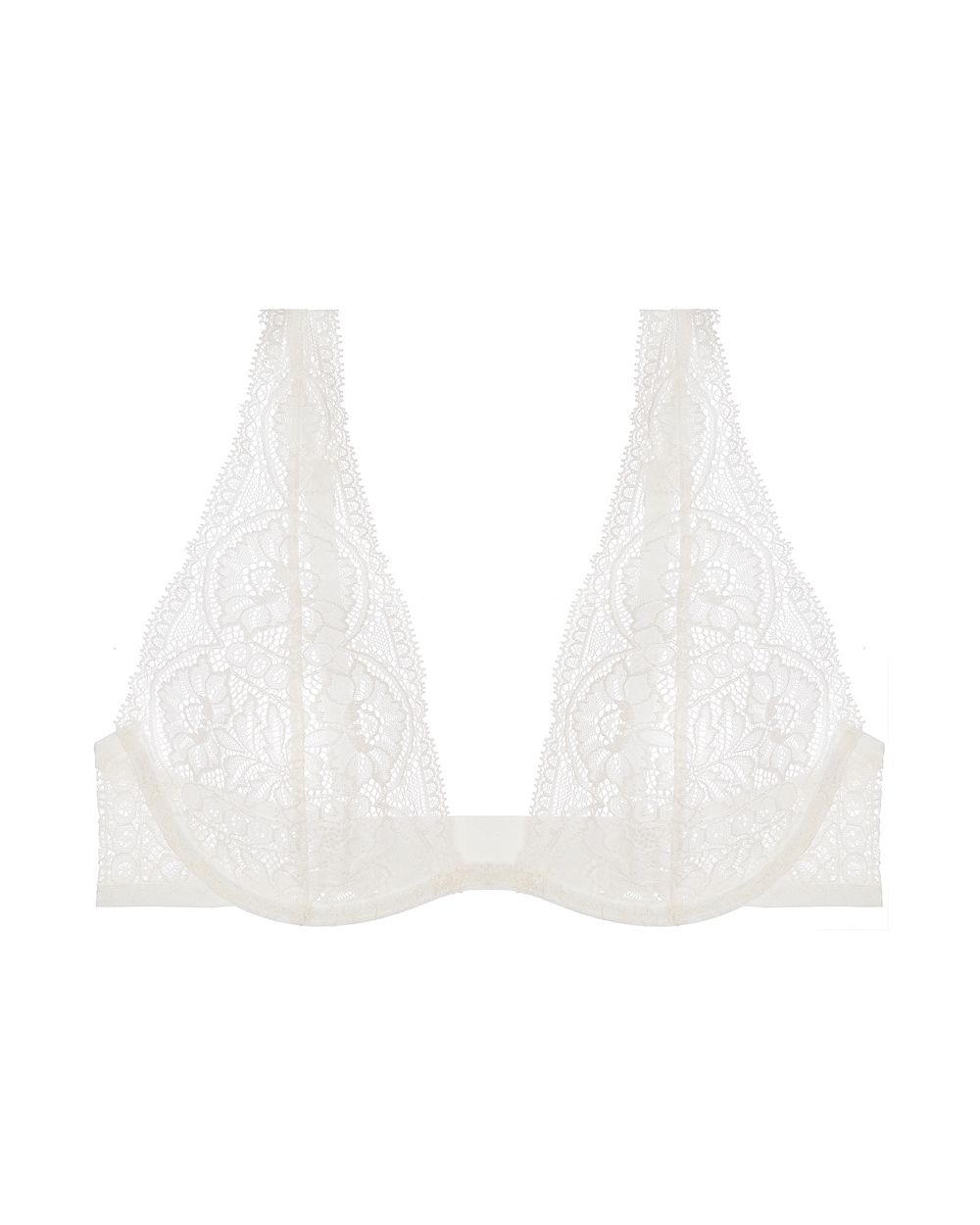 Free People Intimately FP Hyper Plunge Underwire Bra in white
