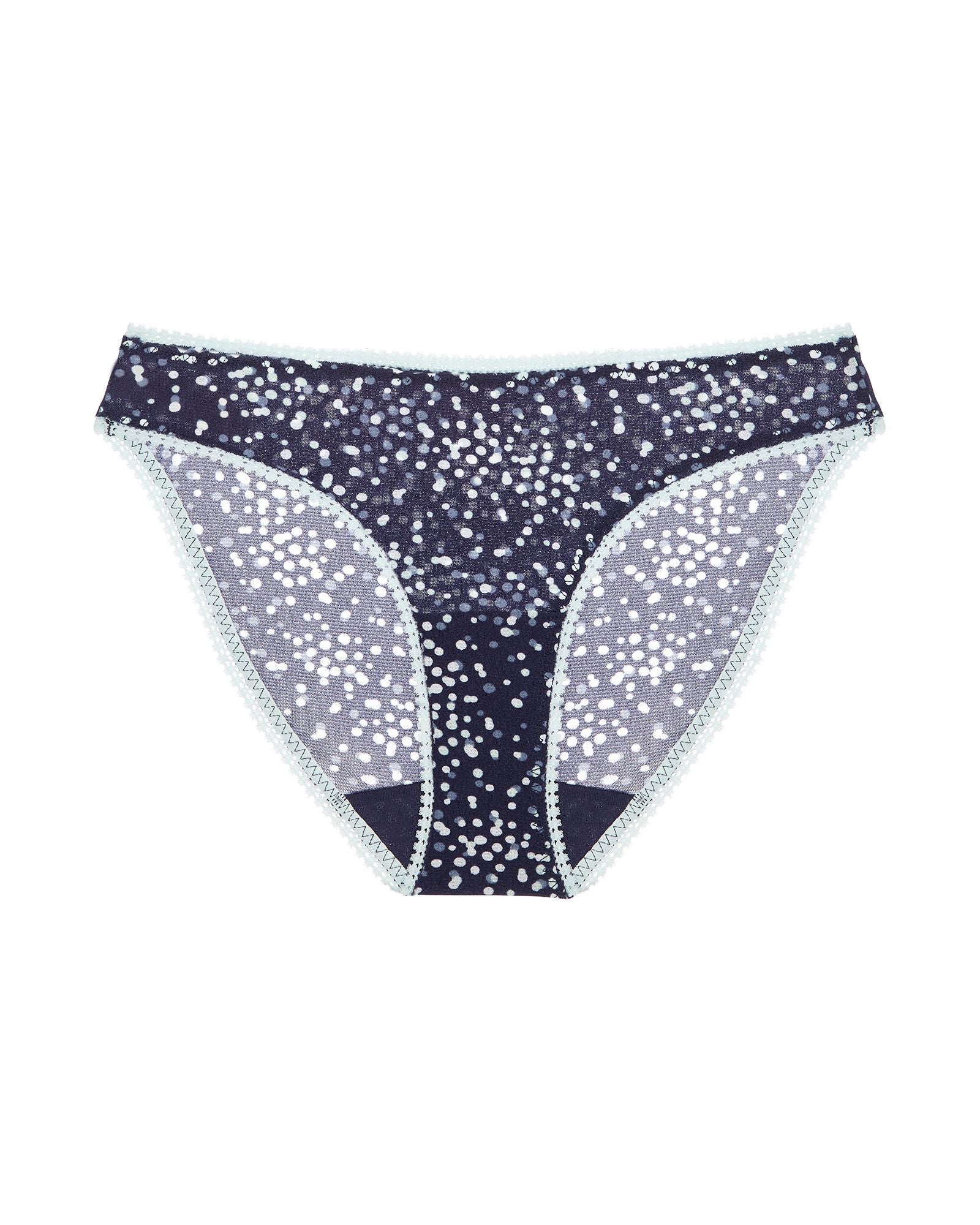 OnGossamer Triple Mesh Hip Bikini in blue