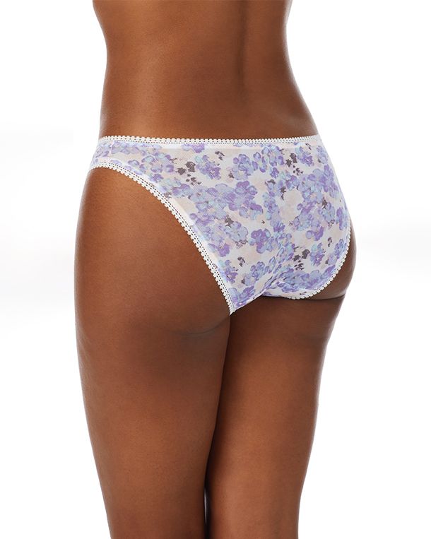 OnGossamer Triple Mesh Hip Bikini in purple