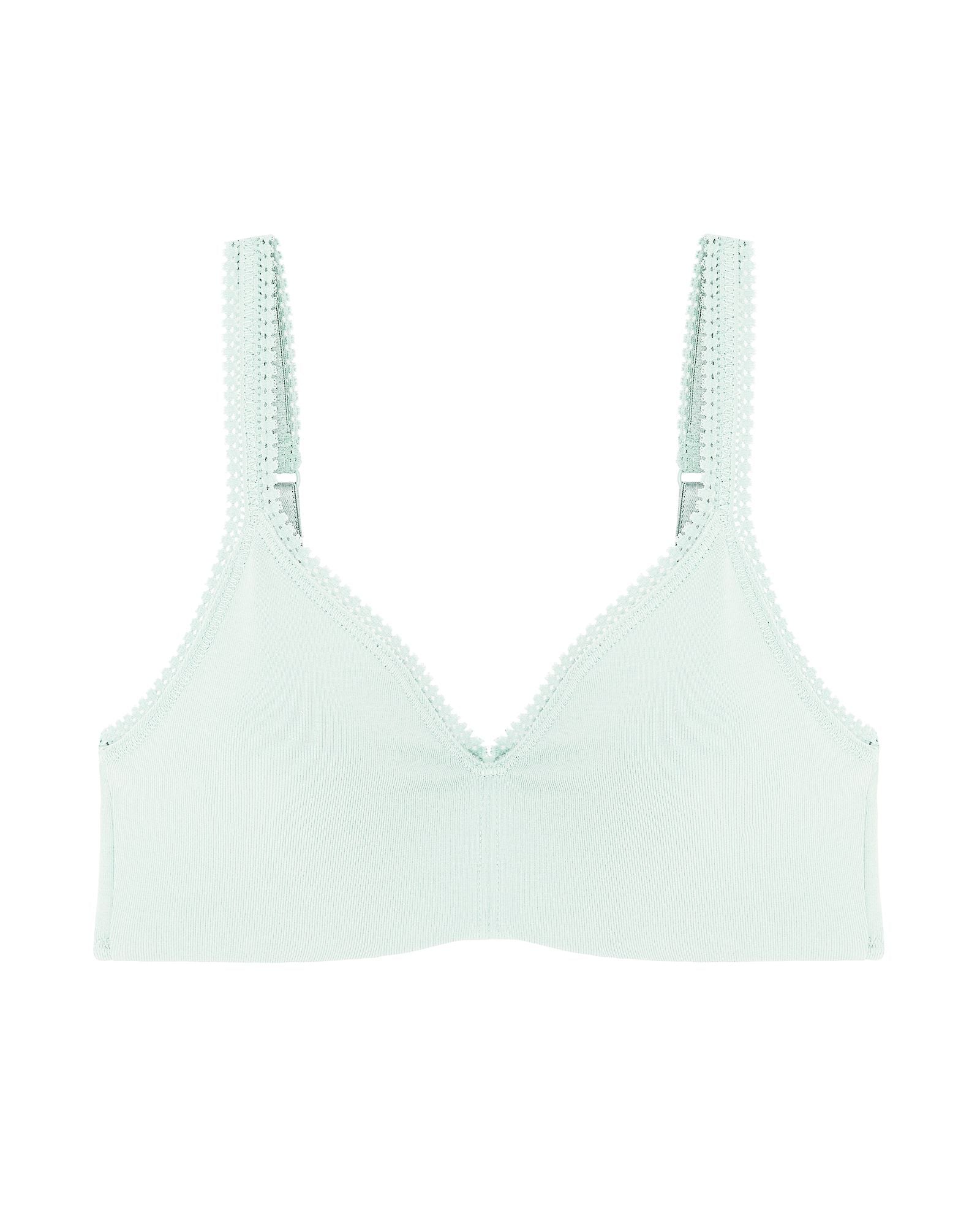 OnGossamer Cabana Cotton Bralette in blue
