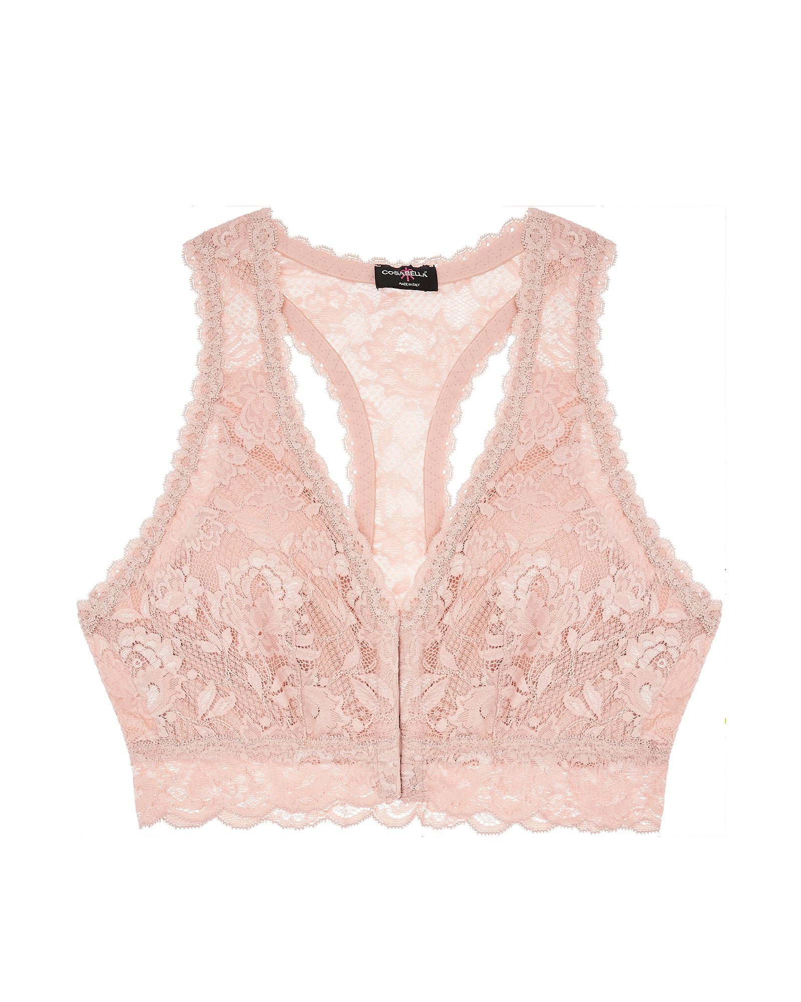 Cosabella Never Say Never Valeria Post-Surgical Front Closure Bralette in pink