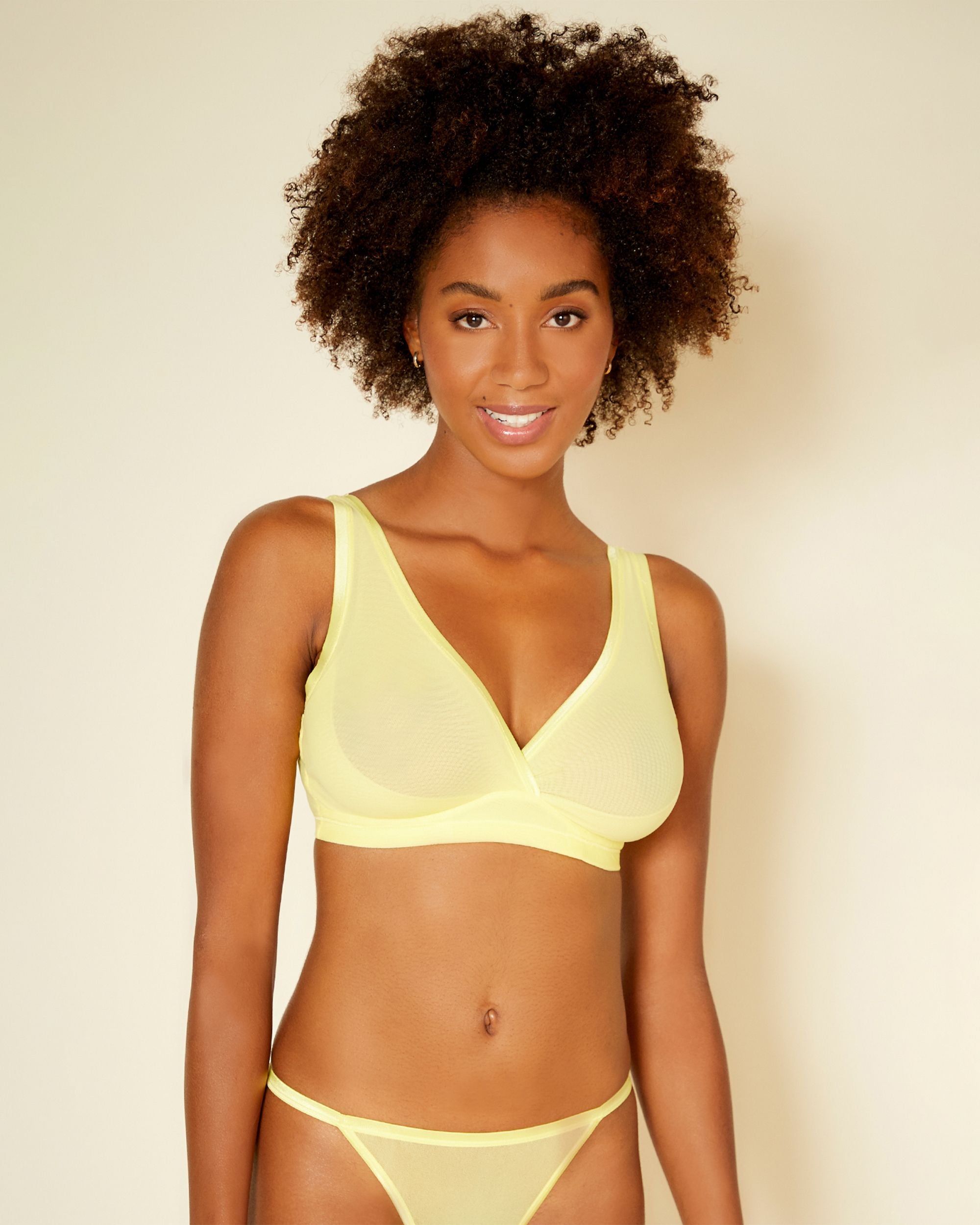 Cosabella Soire Confidence Curvy Bralette in yellow