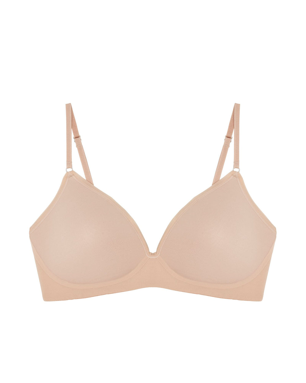 OnGossamer Next to Nothing Micro Wireless Bra in beige