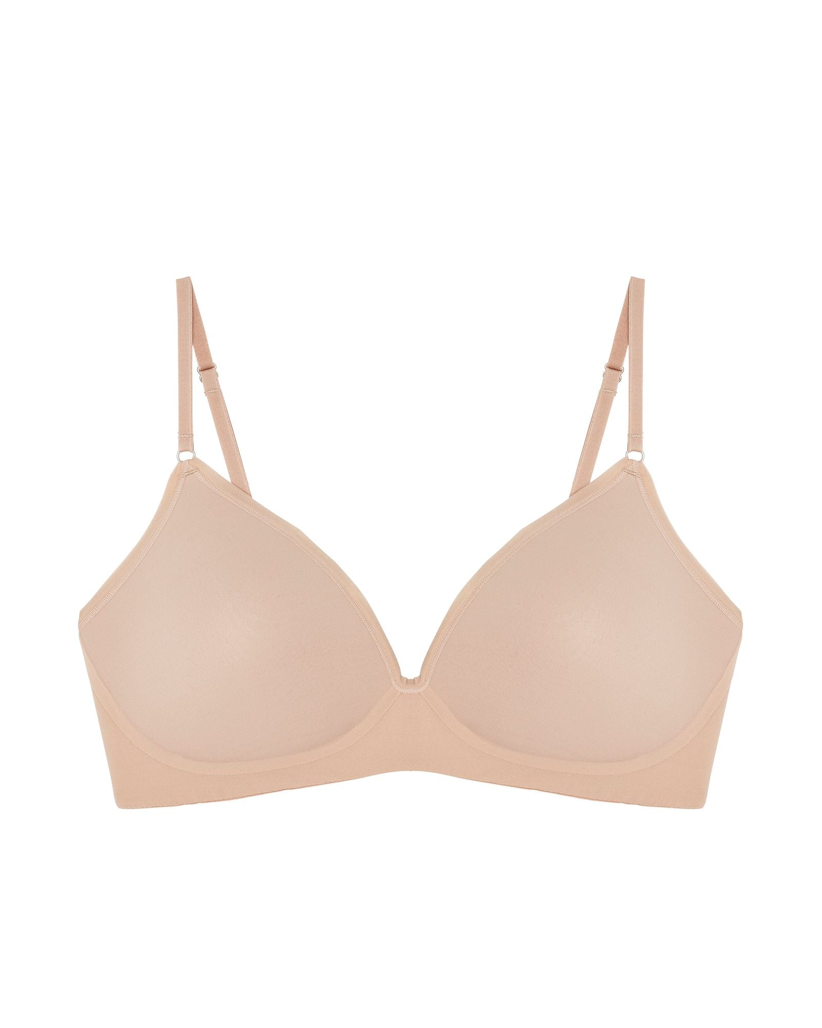 OnGossamer Next to Nothing Micro Wireless Bra in beige