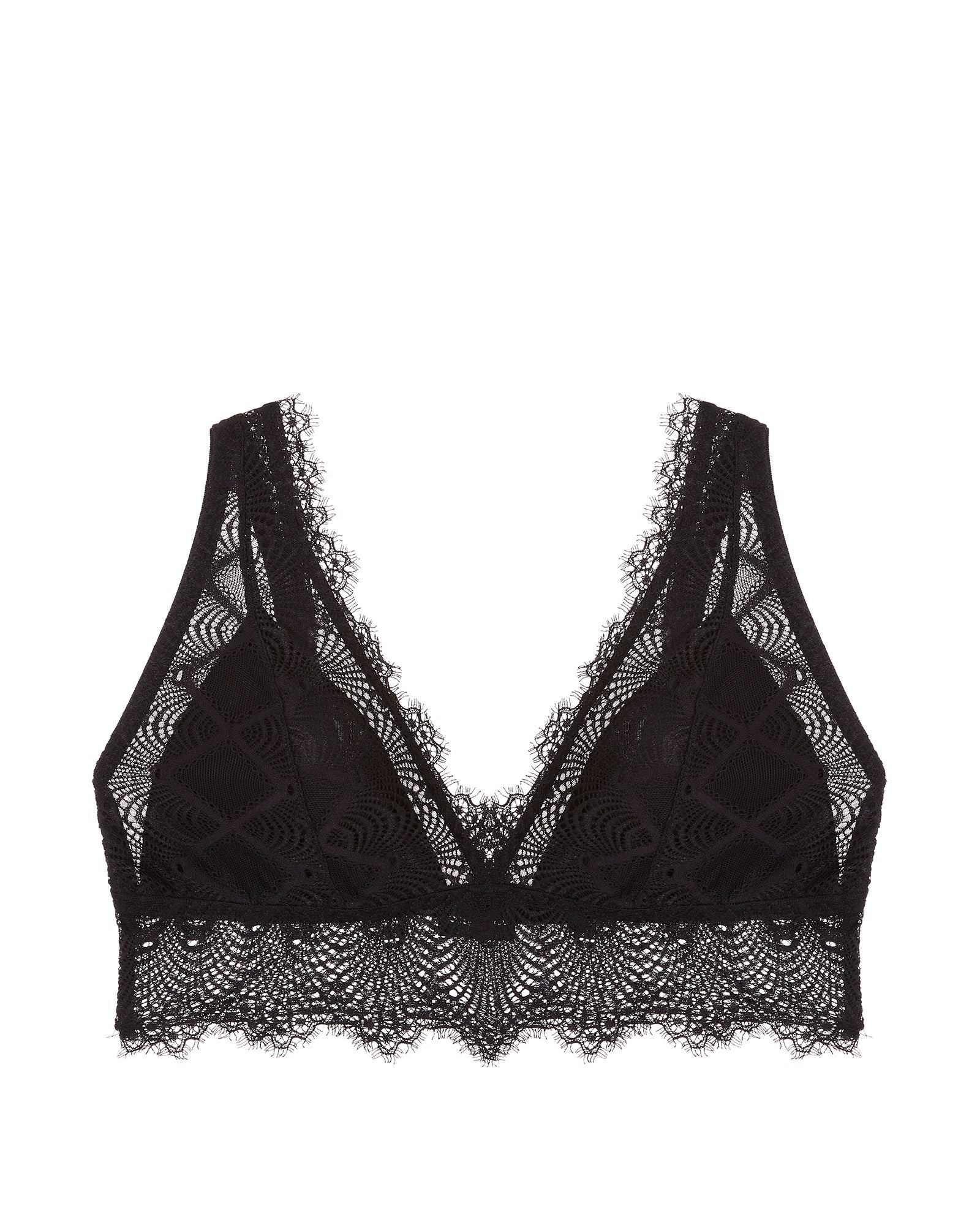Cosabella Allure Plunge Bralette in black