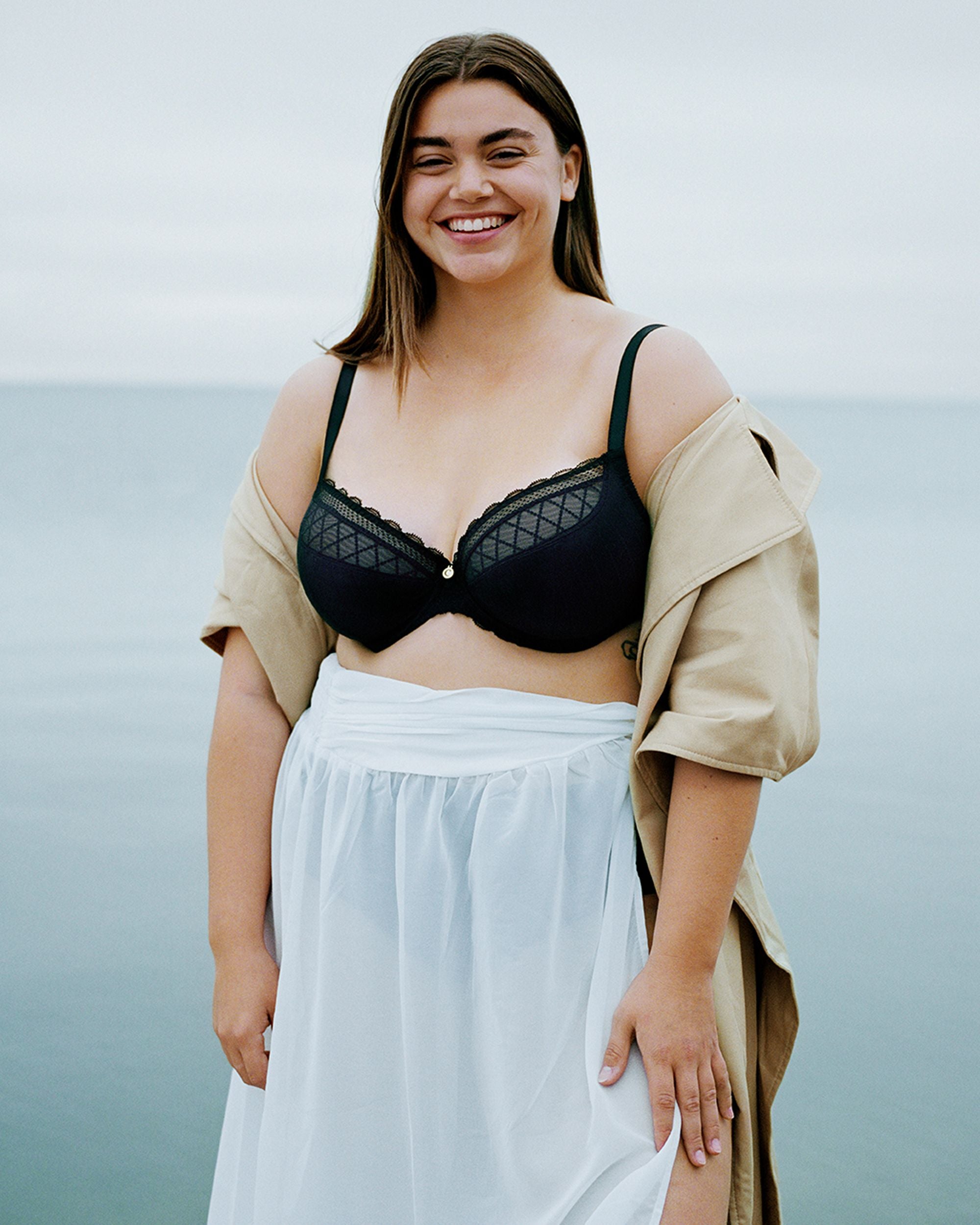 Chantelle C Chic Sexy Plunge Underwire Bra in black