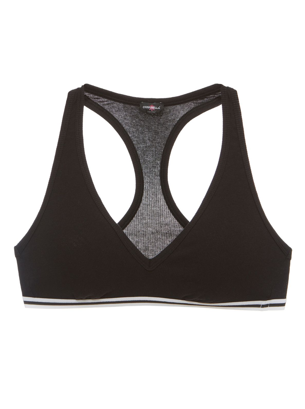 Cosabella Ana Racerback Bralette in black