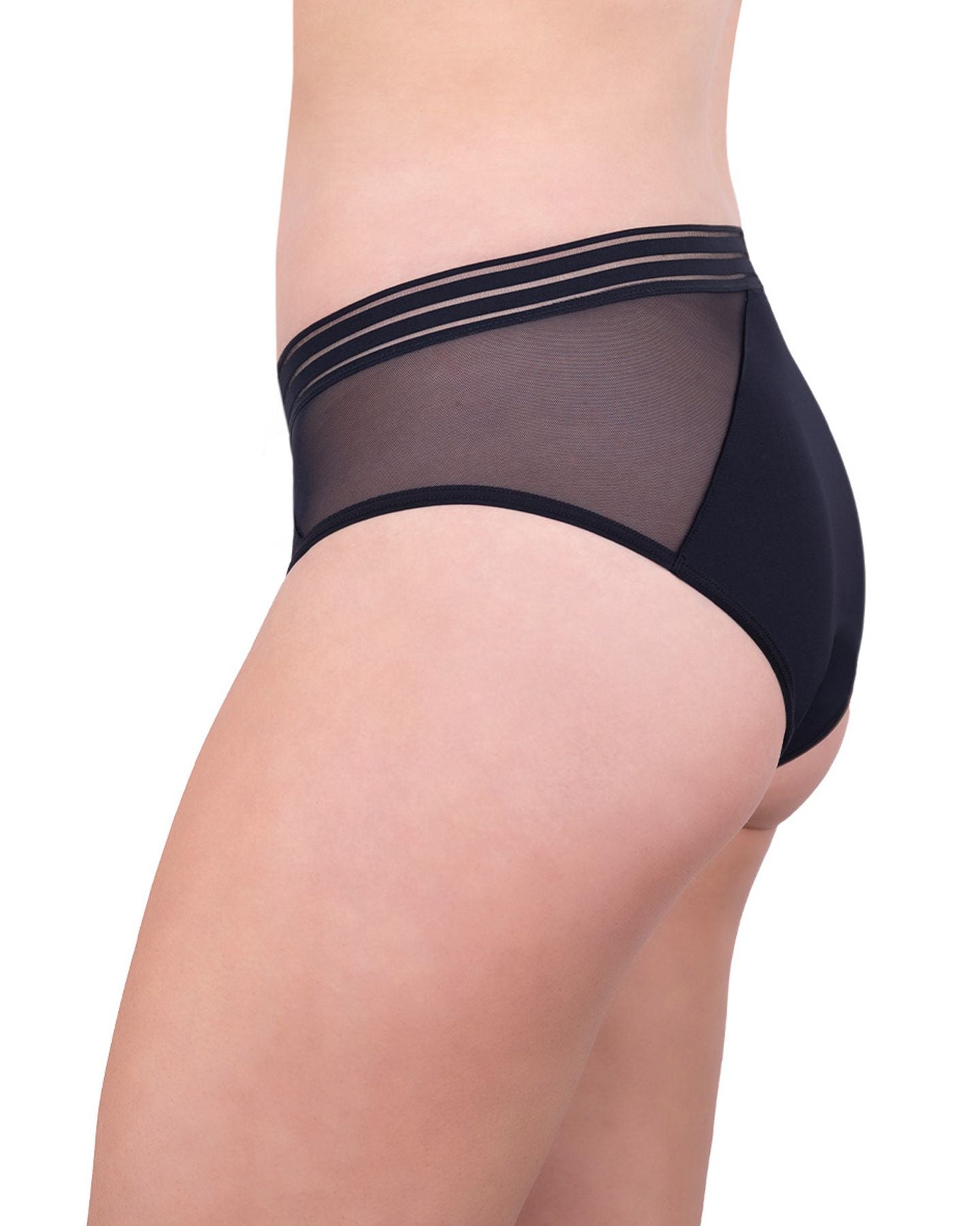 Saalt Leakproof Mesh Hipster in black