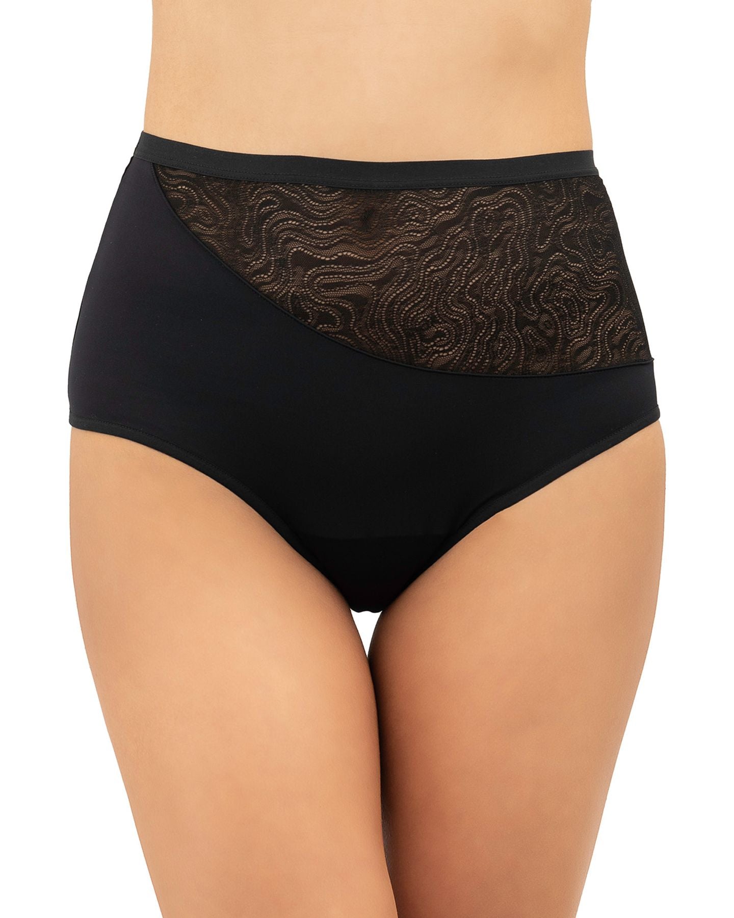 Saalt Leakproof High Waist Brief in black