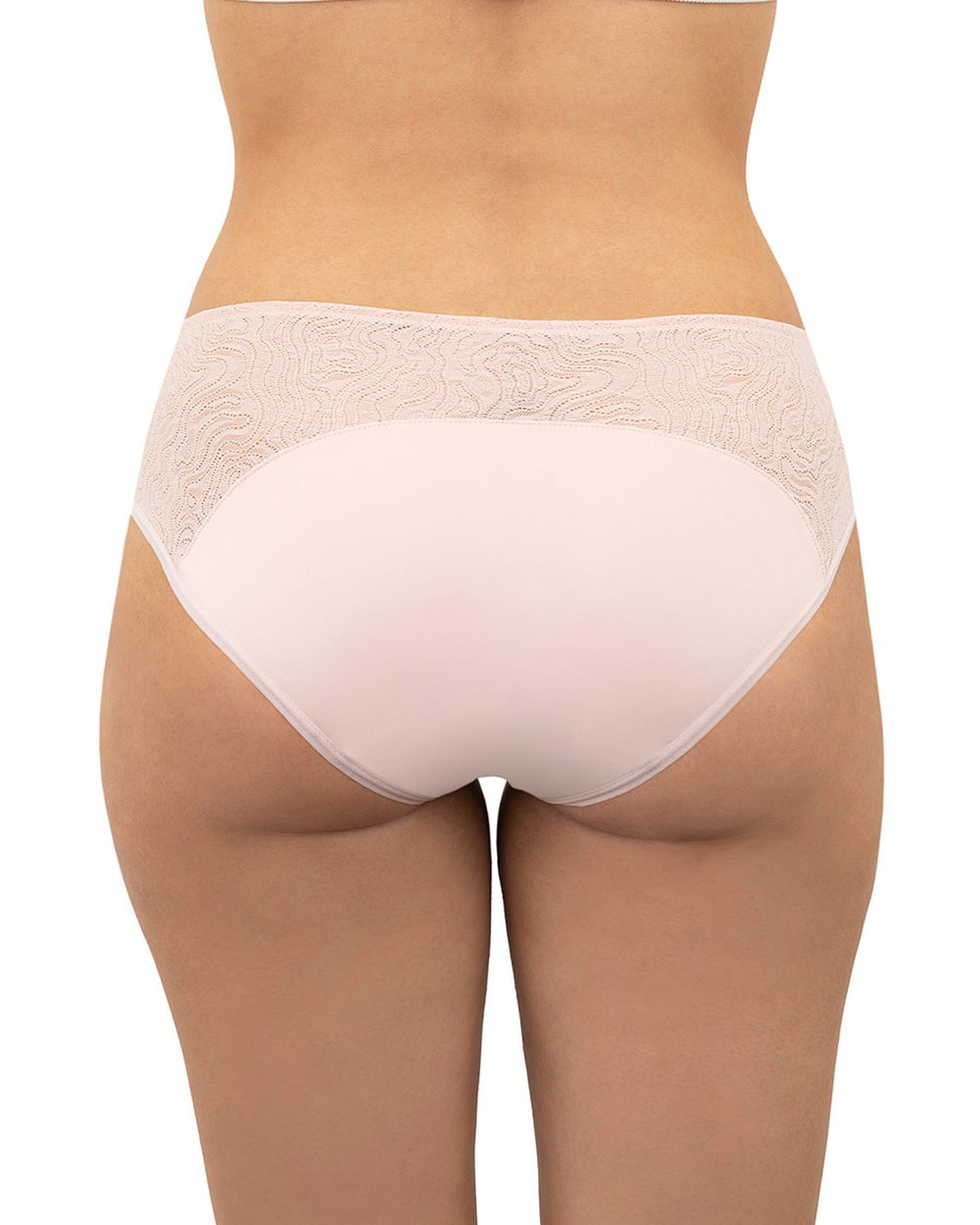 Saalt Leakproof Lace Hipster in pink